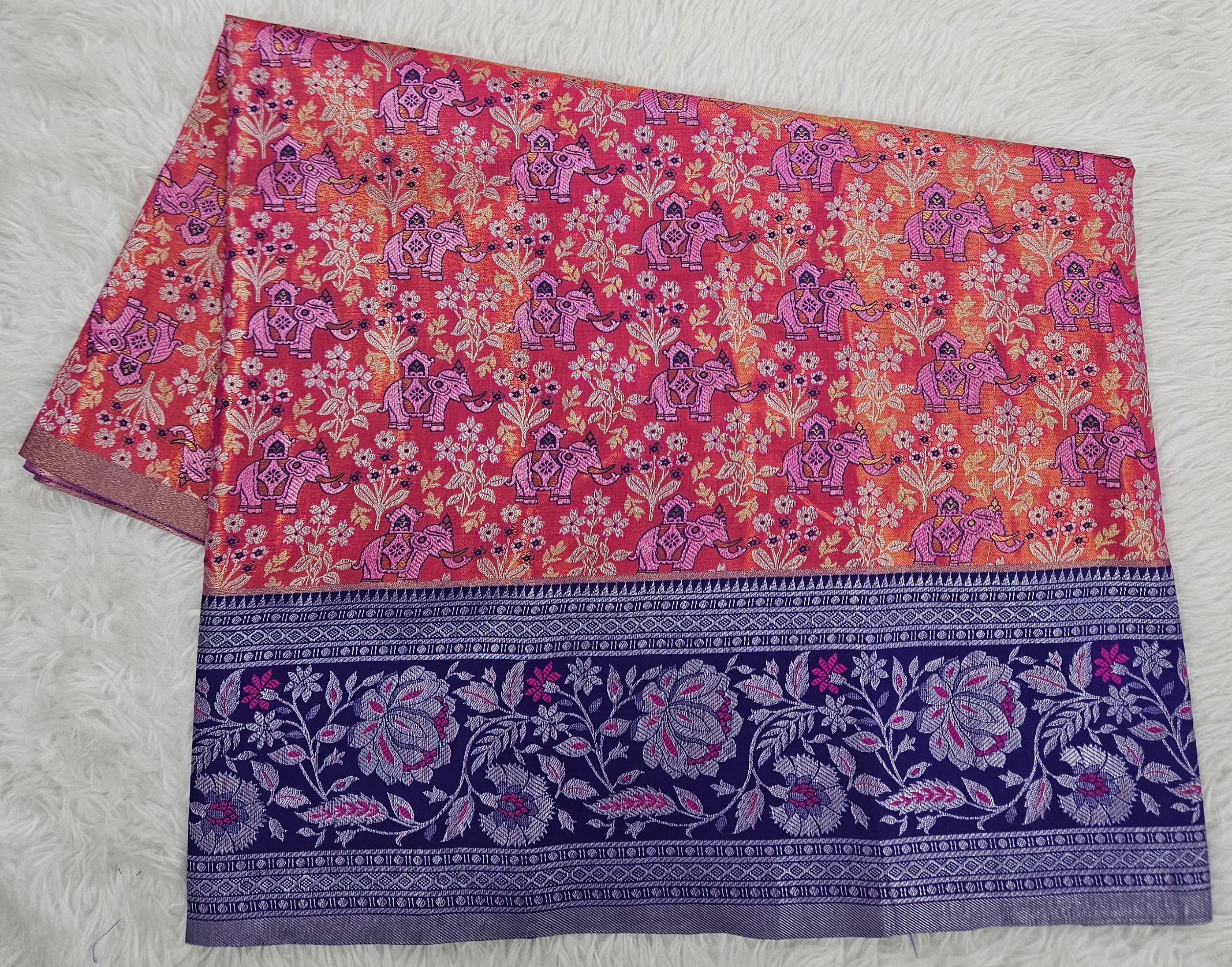 (2–5  Year) Lehenga – Unstitched (Blouse + Material)