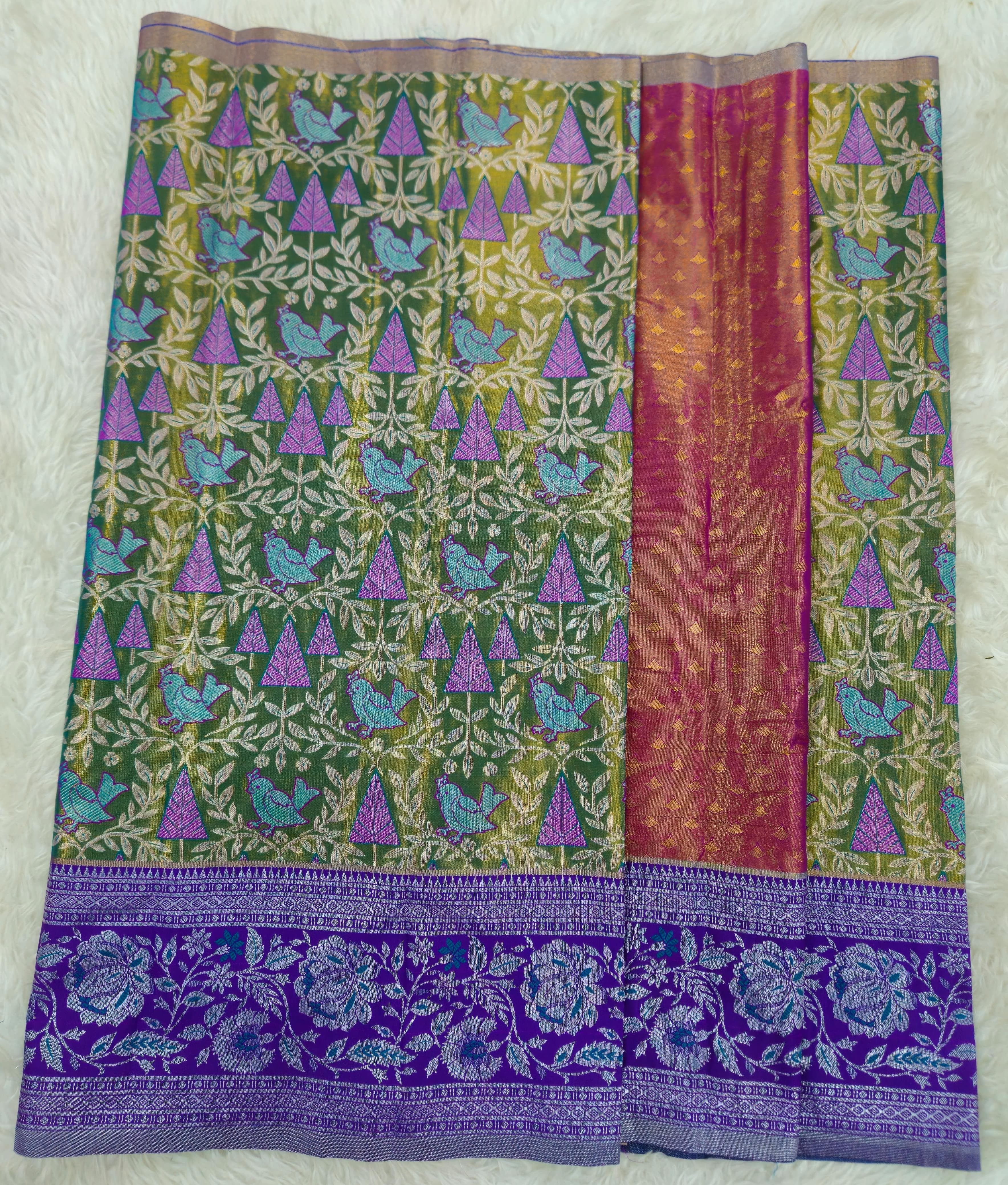 (2–5  Year) Lehenga – Unstitched (Blouse + Material)