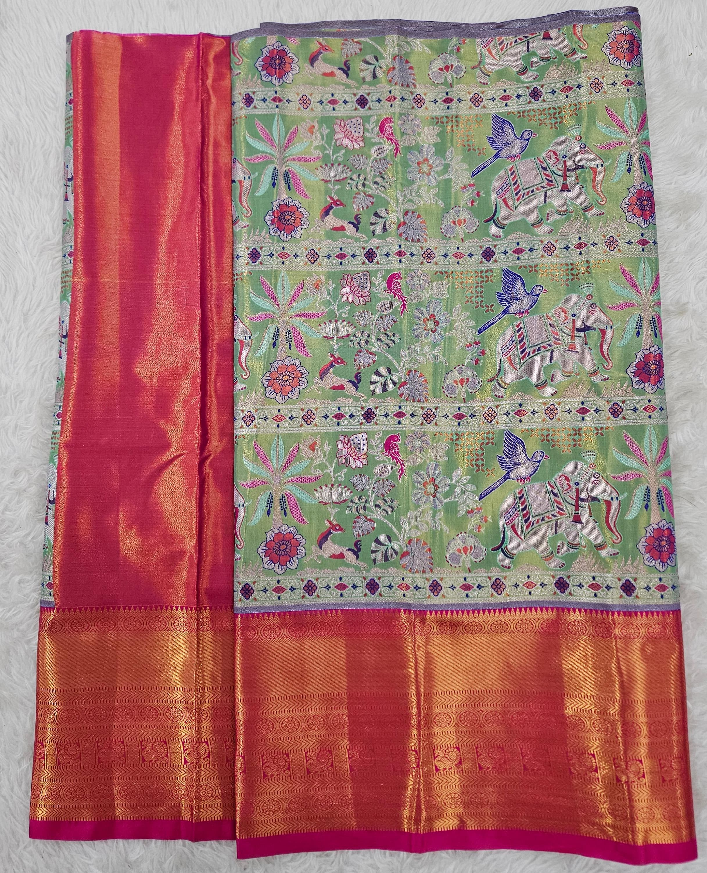 (2–5  Year) Lehenga – Unstitched (Blouse + Material)