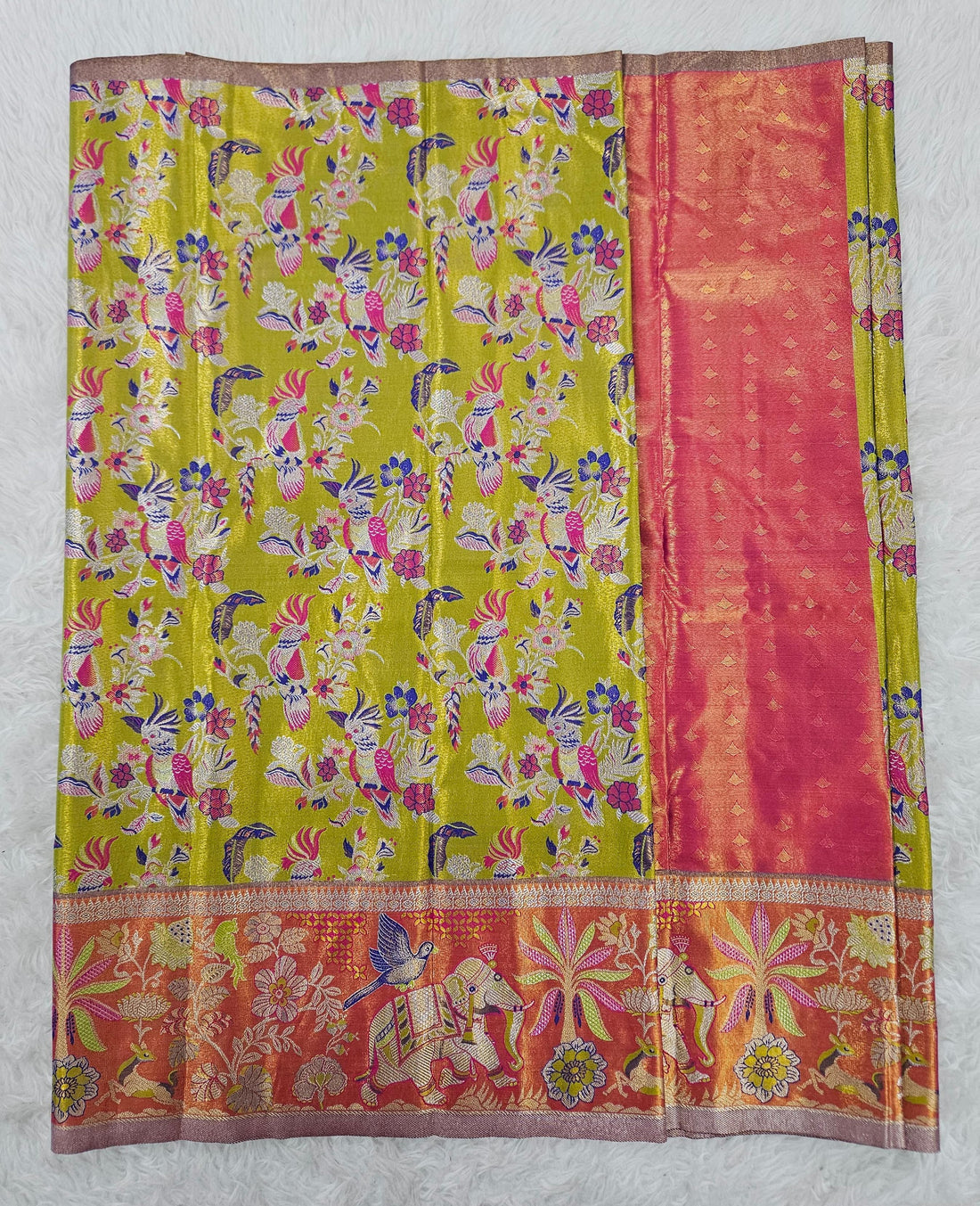 (2–5  Year) Lehenga – Unstitched (Blouse + Material)