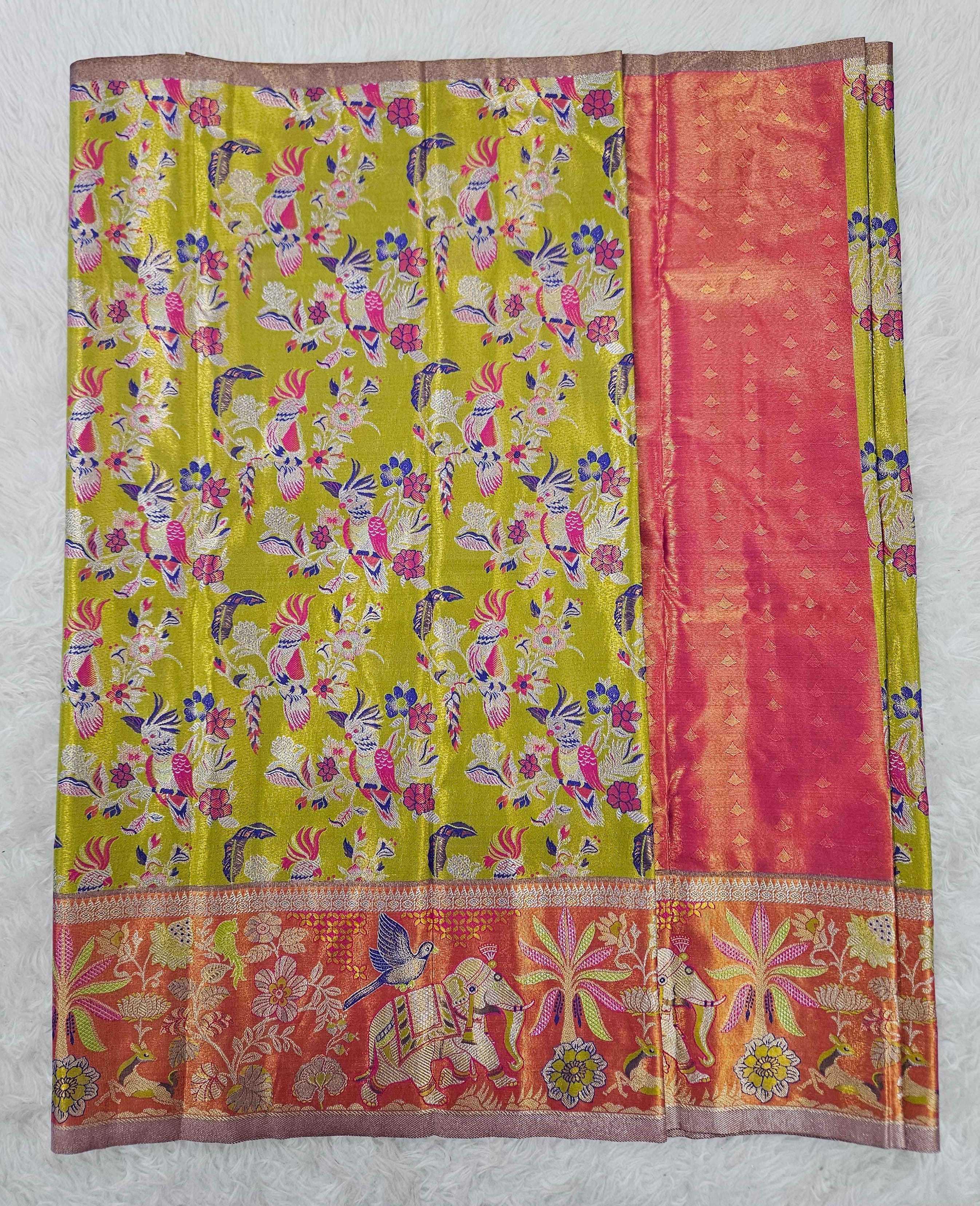 (2–5  Year) Lehenga – Unstitched (Blouse + Material)