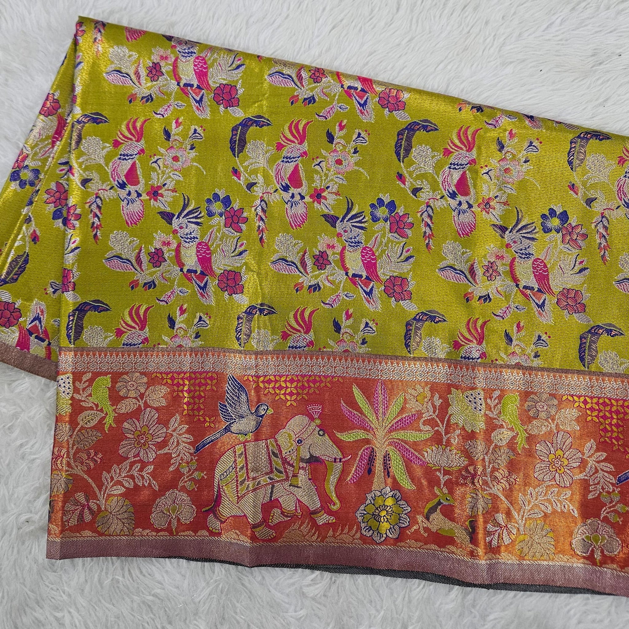 (2–5  Year) Lehenga – Unstitched (Blouse + Material)