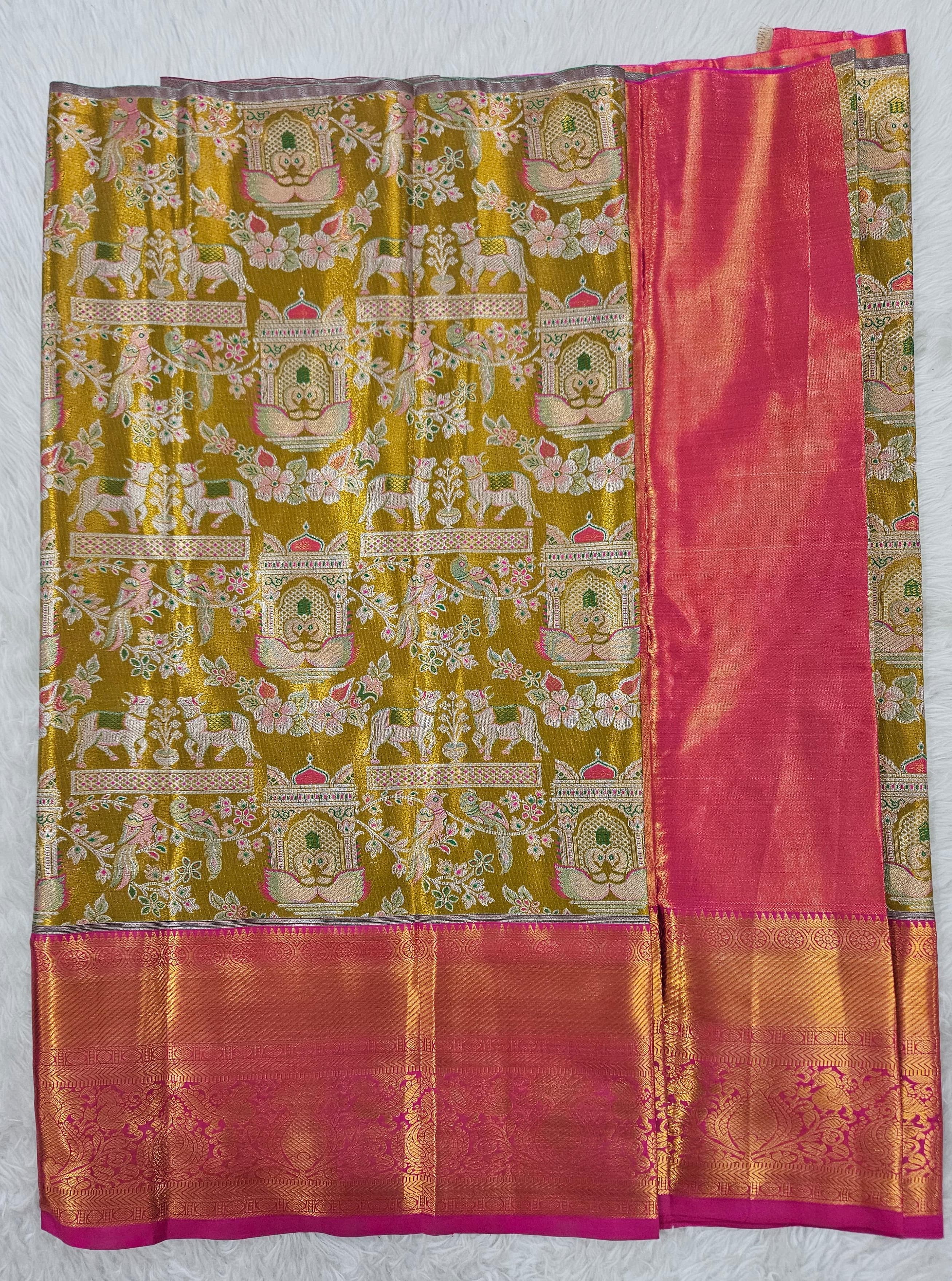 (2–5  Year) Lehenga – Unstitched (Blouse + Material)