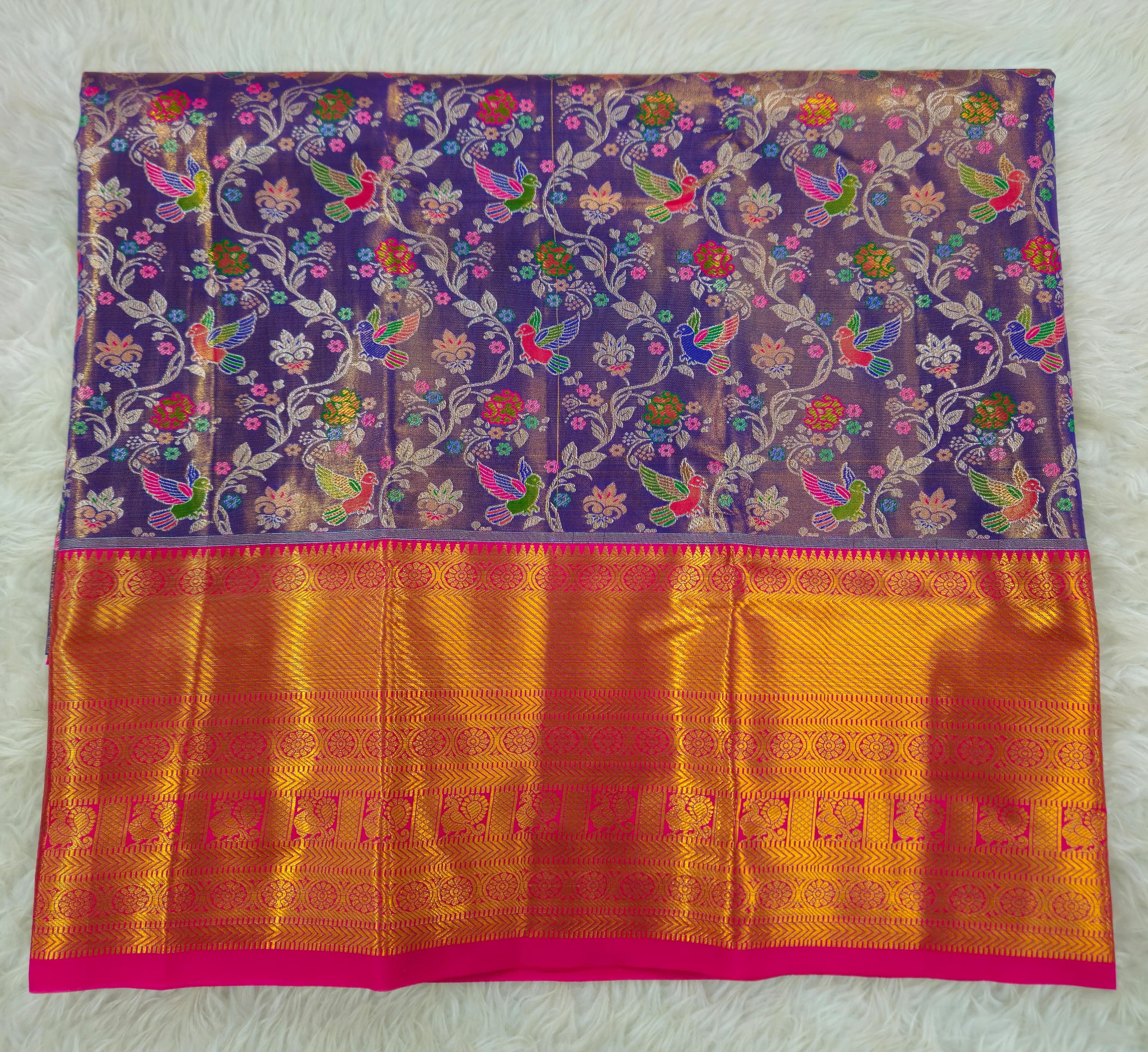 (2–5  Year) Lehenga – Unstitched (Blouse + Material)