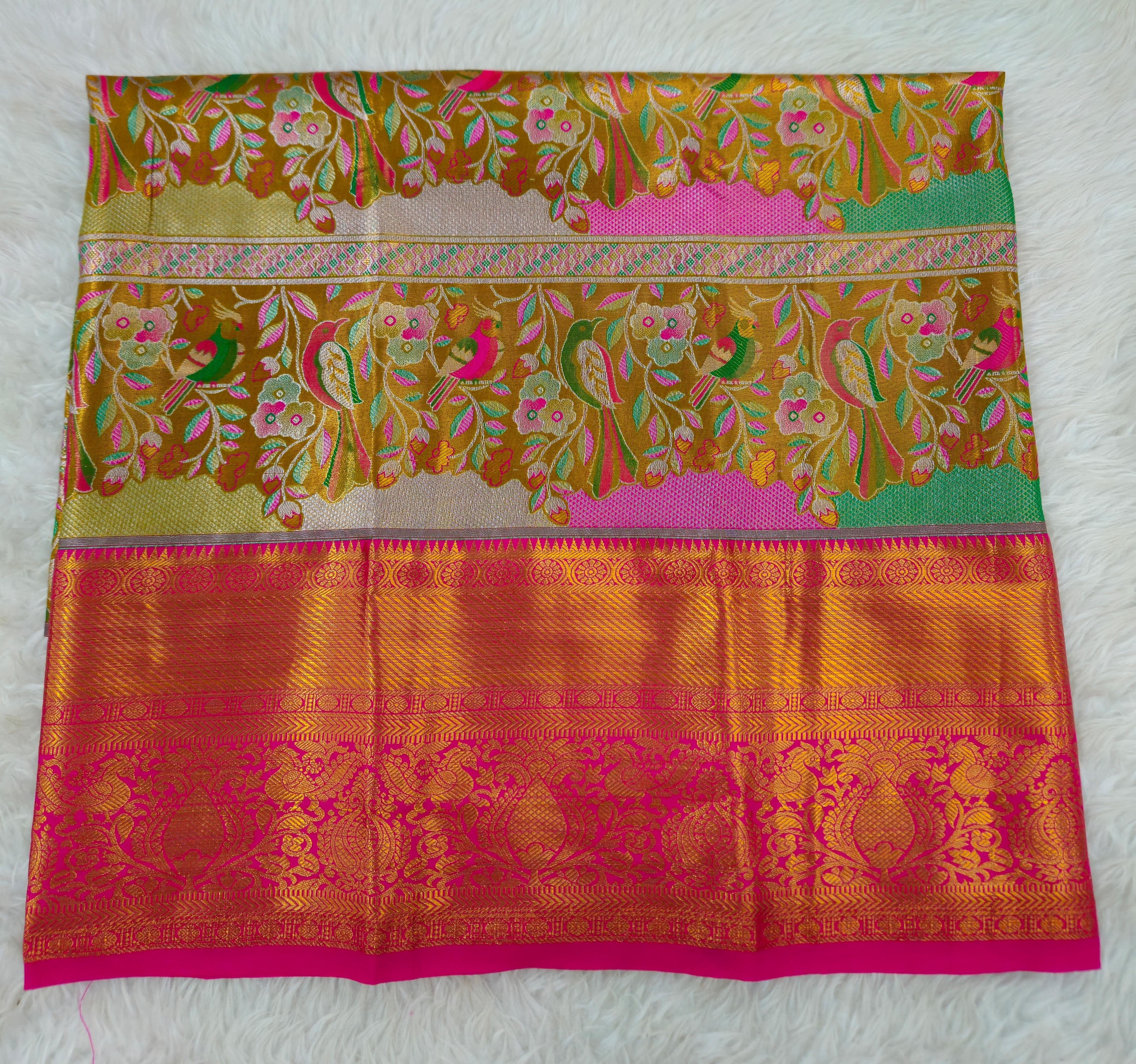 (2–5  Year) Lehenga – Unstitched (Blouse + Material)