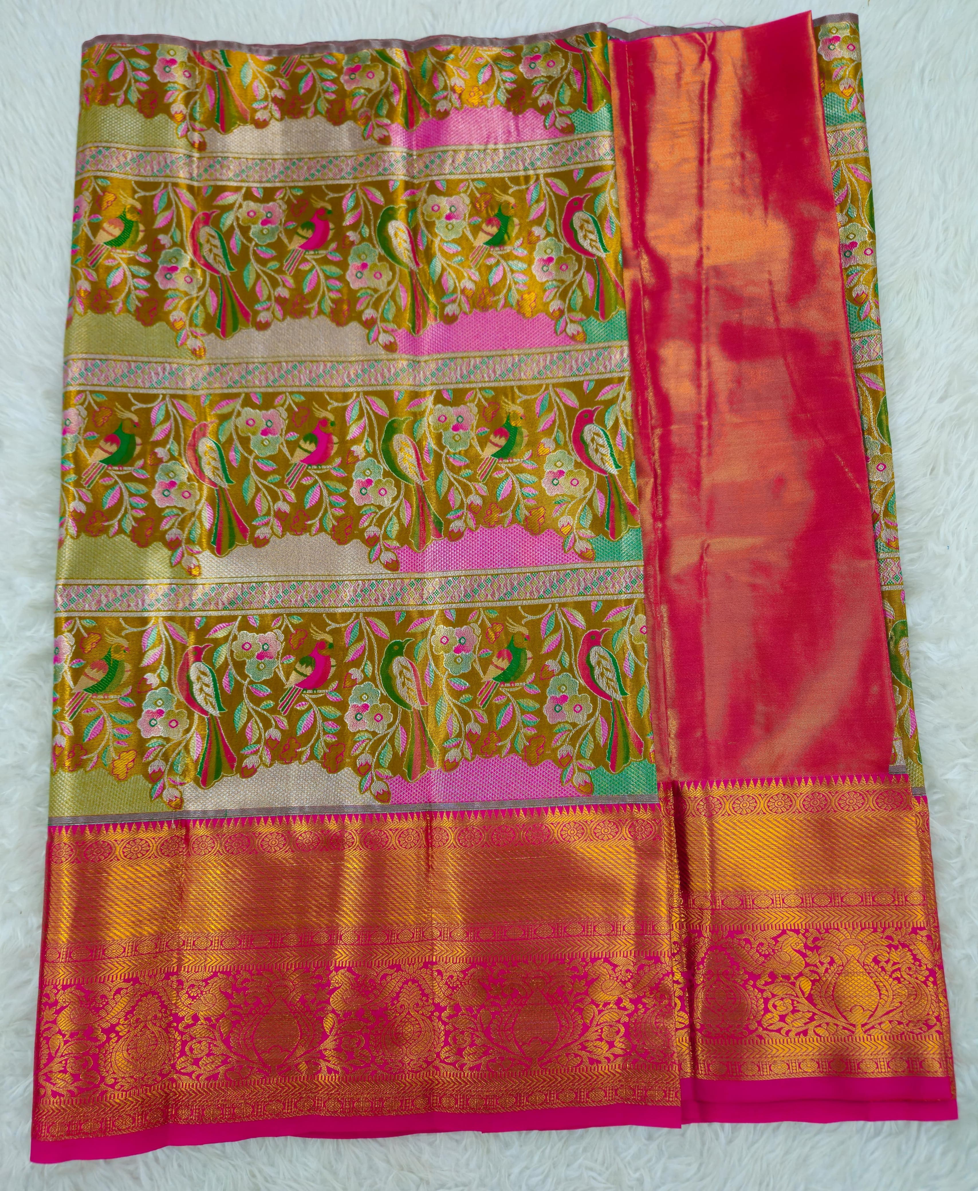 (2–5  Year) Lehenga – Unstitched (Blouse + Material)