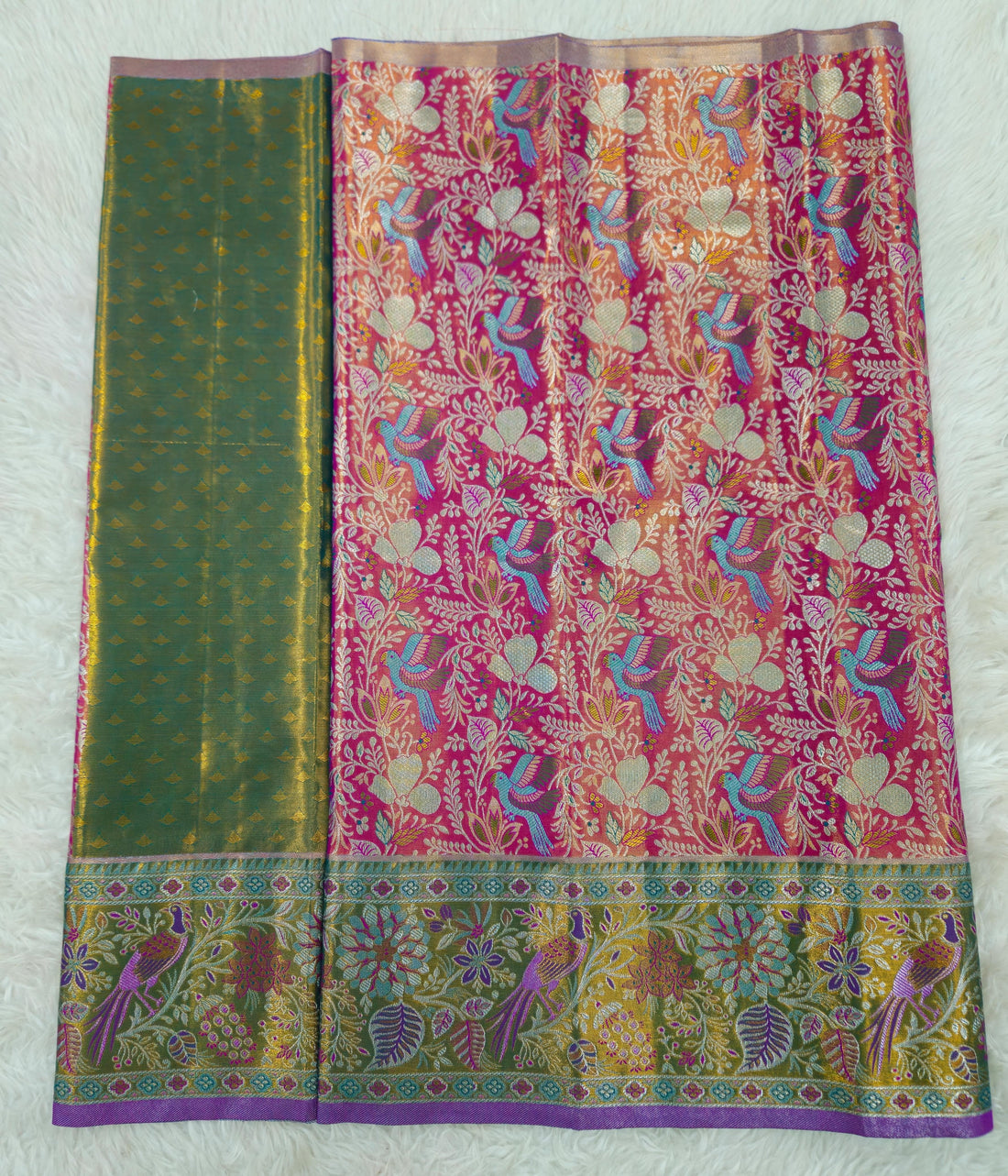 (2–5  Year) Lehenga – Unstitched (Blouse + Material)