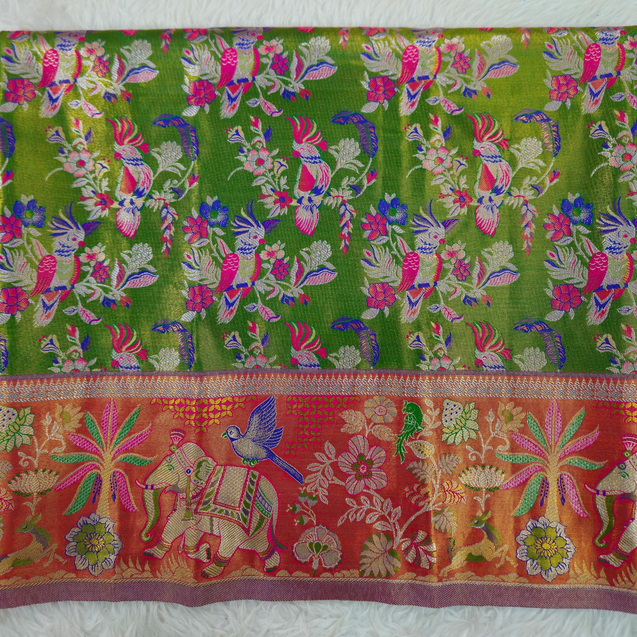 (2–5  Year) Lehenga – Unstitched (Blouse + Material)