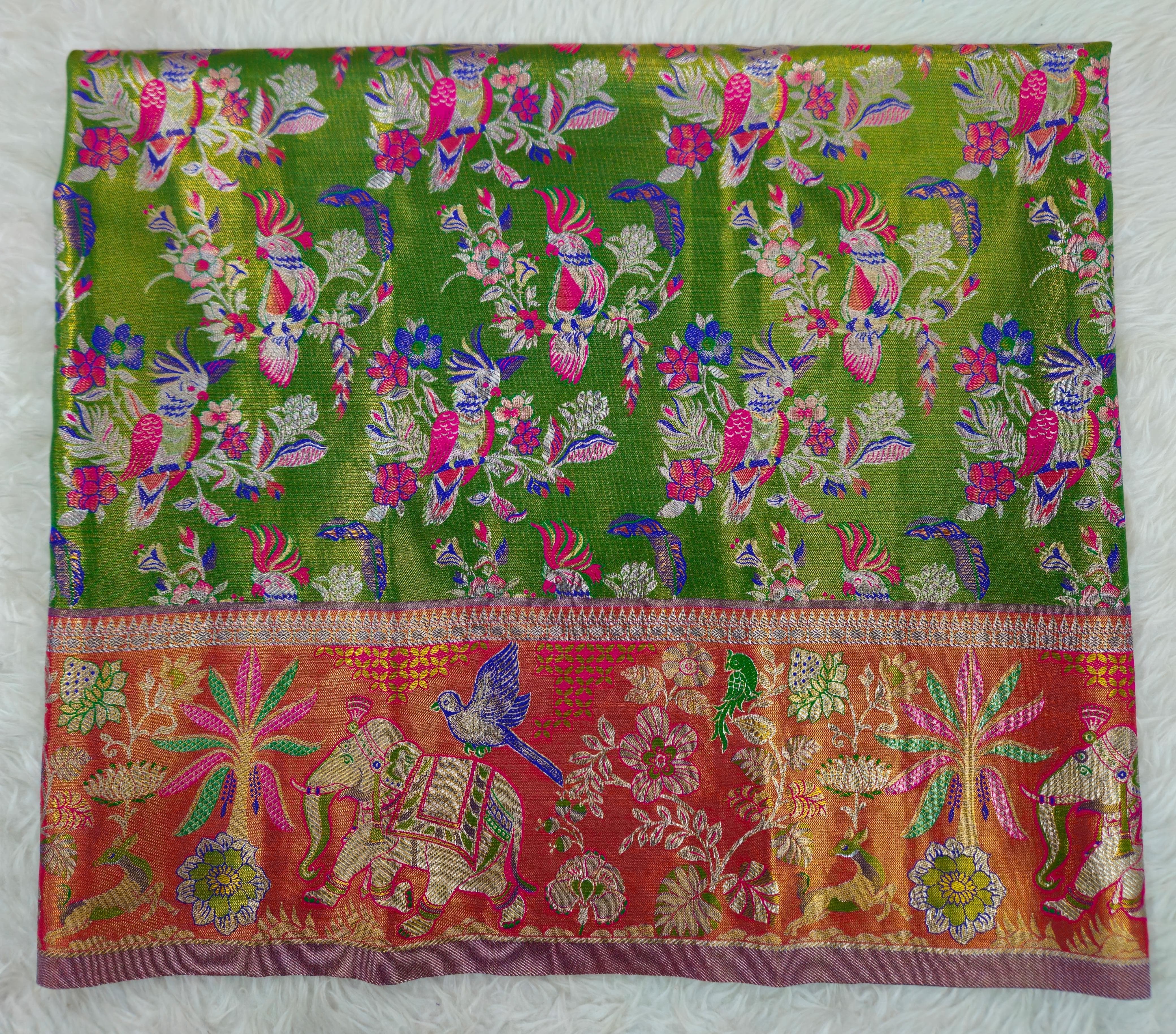 (2–5  Year) Lehenga – Unstitched (Blouse + Material)