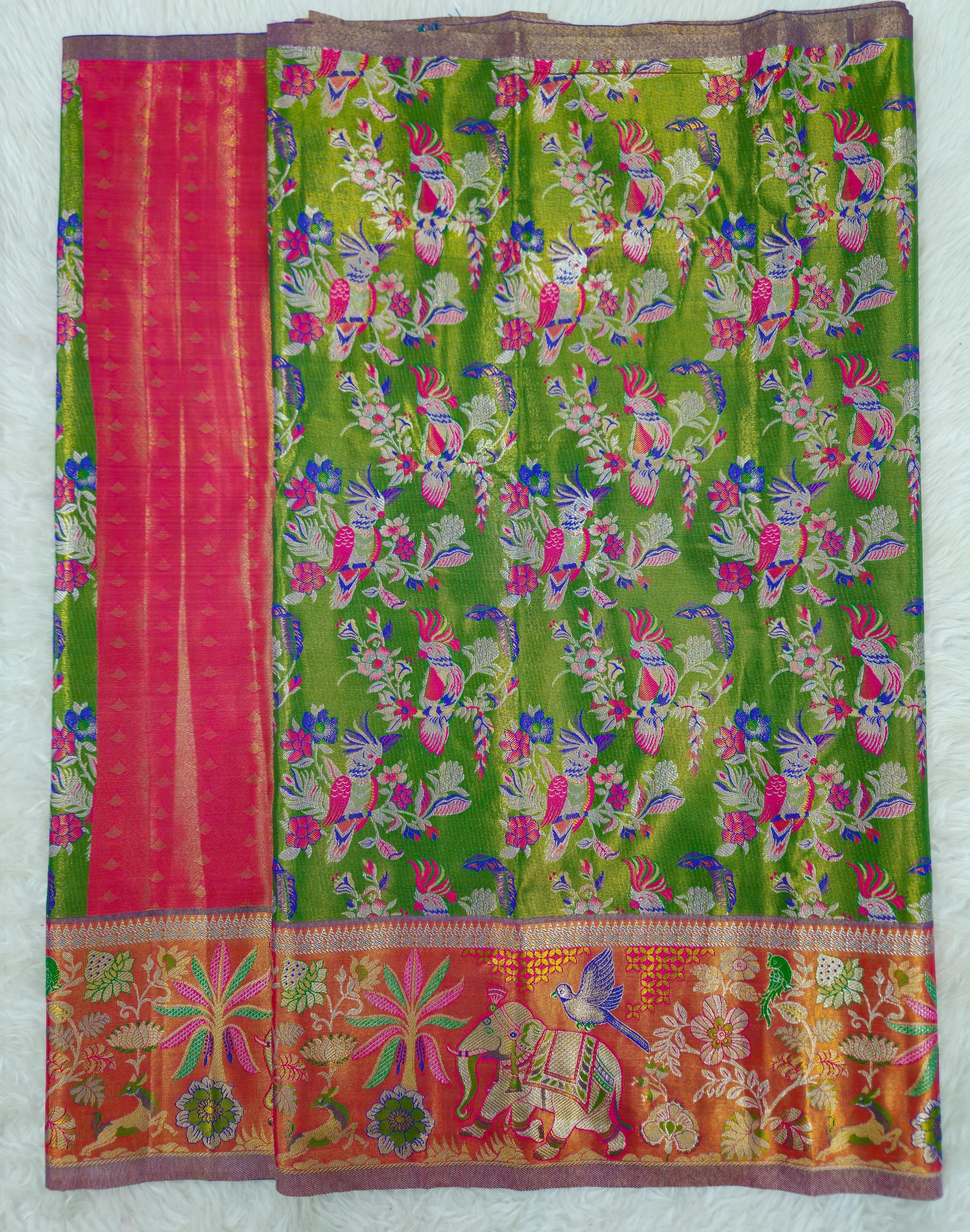 (2–5  Year) Lehenga – Unstitched (Blouse + Material)