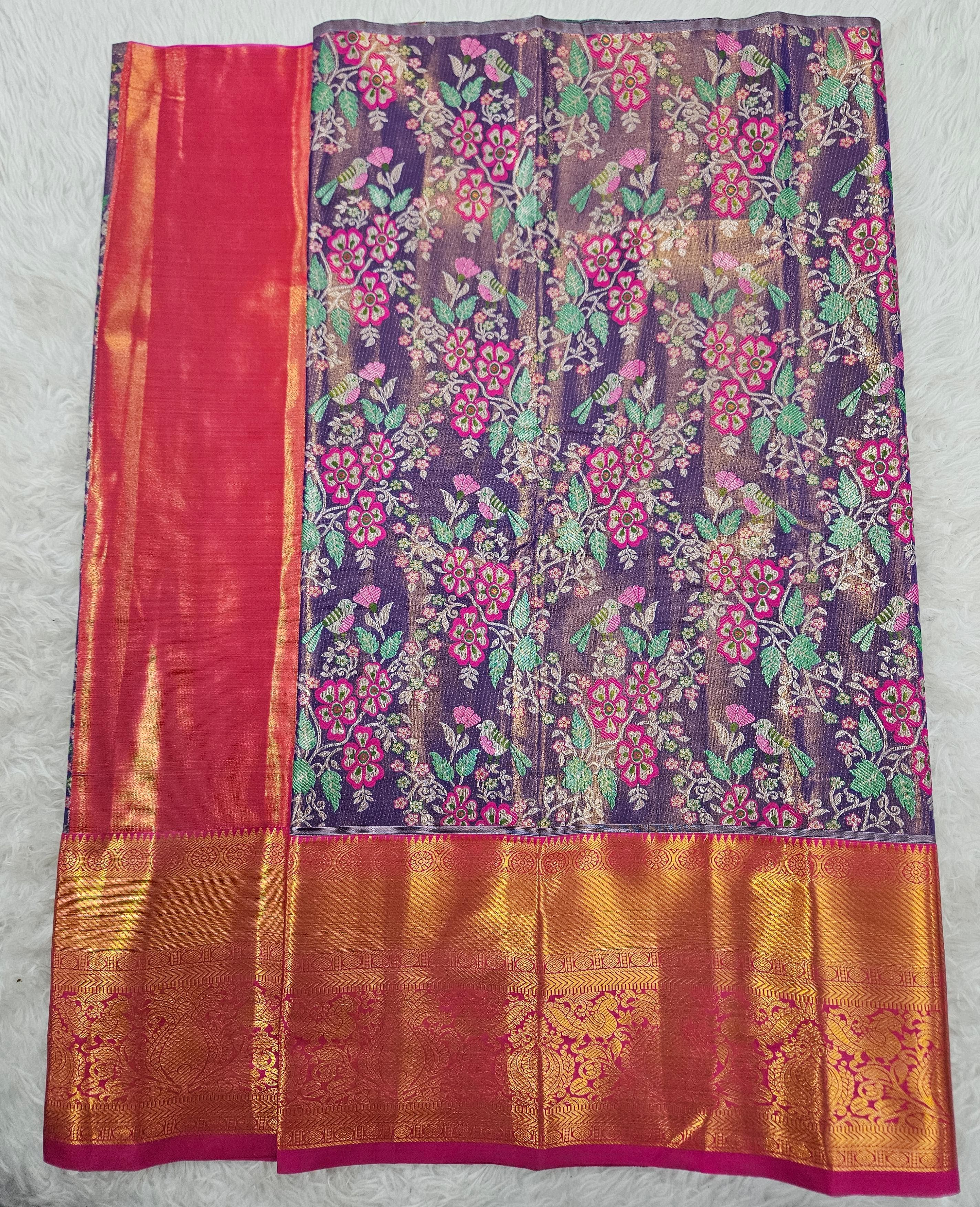 (2–5  Year) Lehenga – Unstitched (Blouse + Material)