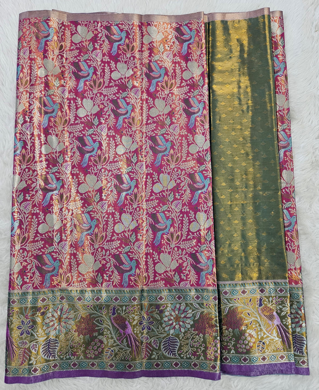 (2–5  Year) Lehenga – Unstitched (Blouse + Material)