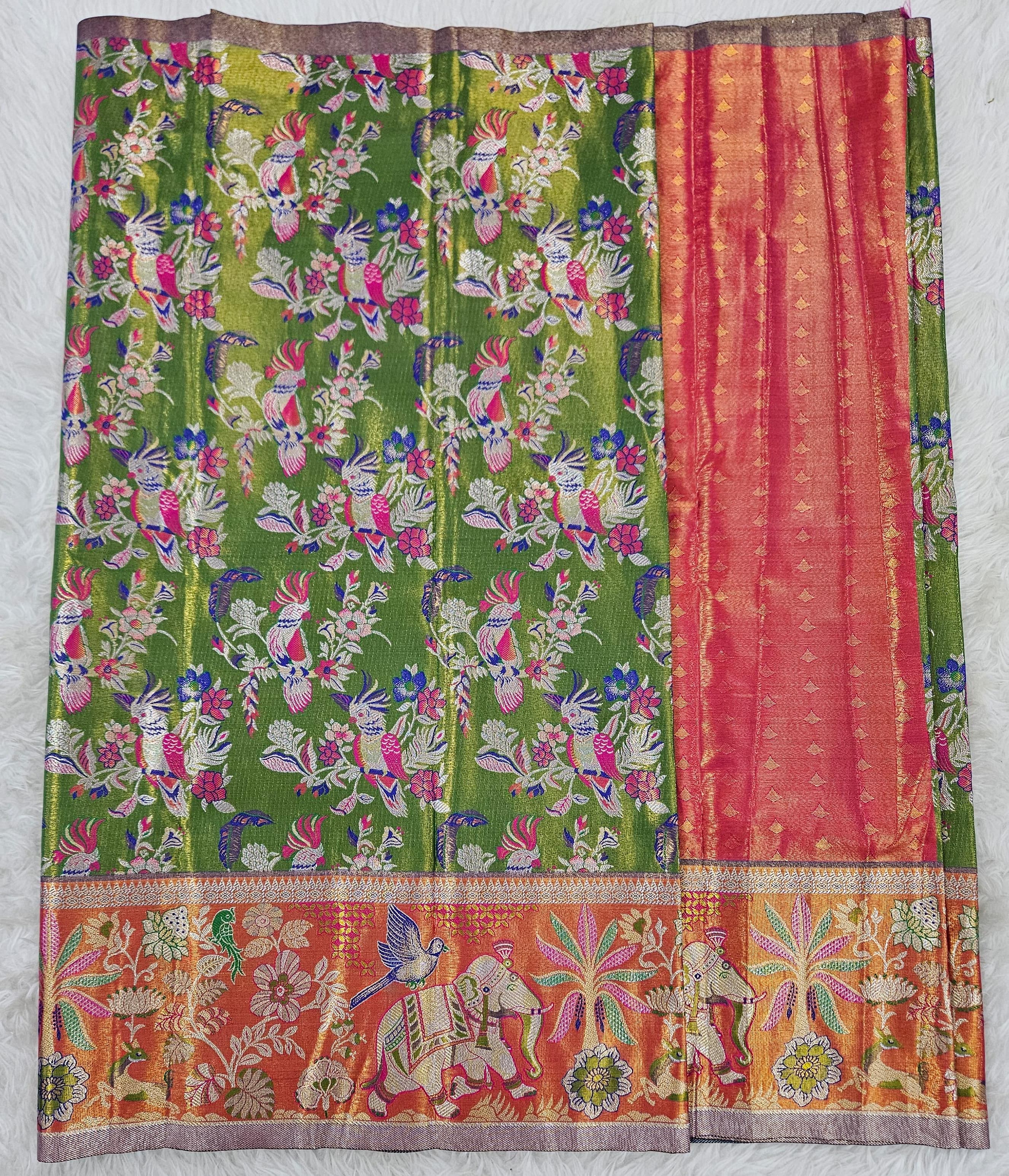 (2–5  Year) Lehenga – Unstitched (Blouse + Material)