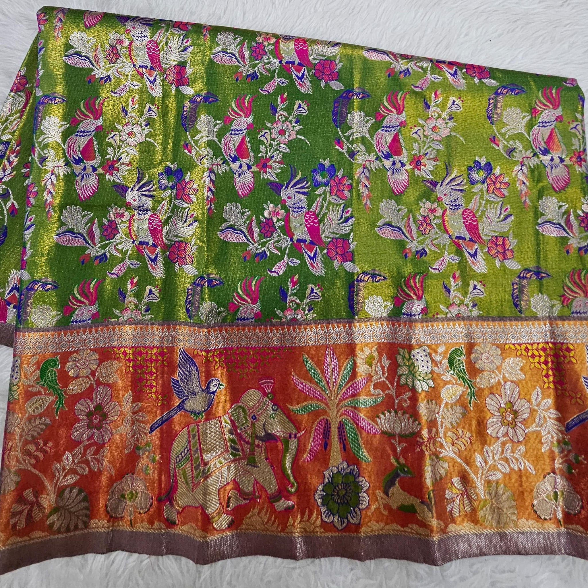 (2–5  Year) Lehenga – Unstitched (Blouse + Material)