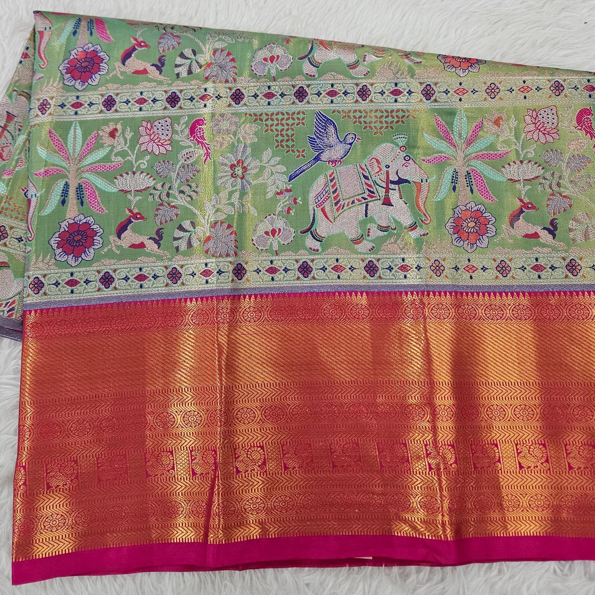 (2–5  Year) Lehenga – Unstitched (Blouse + Material)