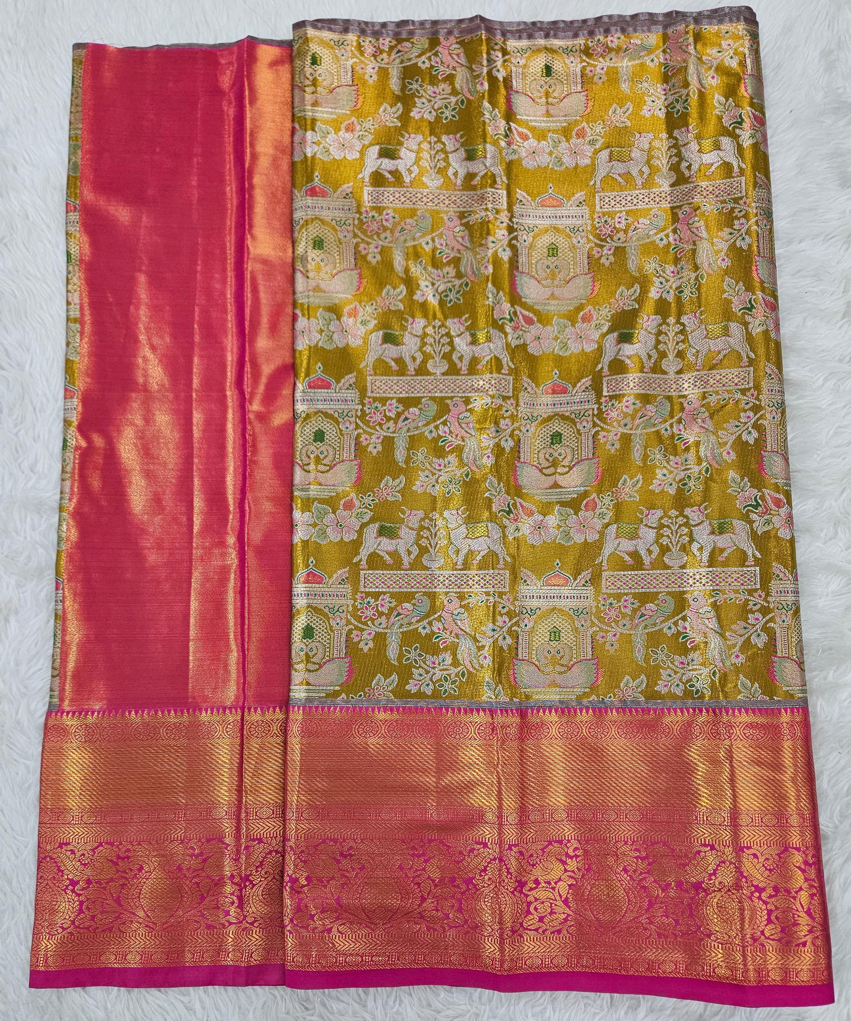 (2–5  Year) Lehenga – Unstitched (Blouse + Material)