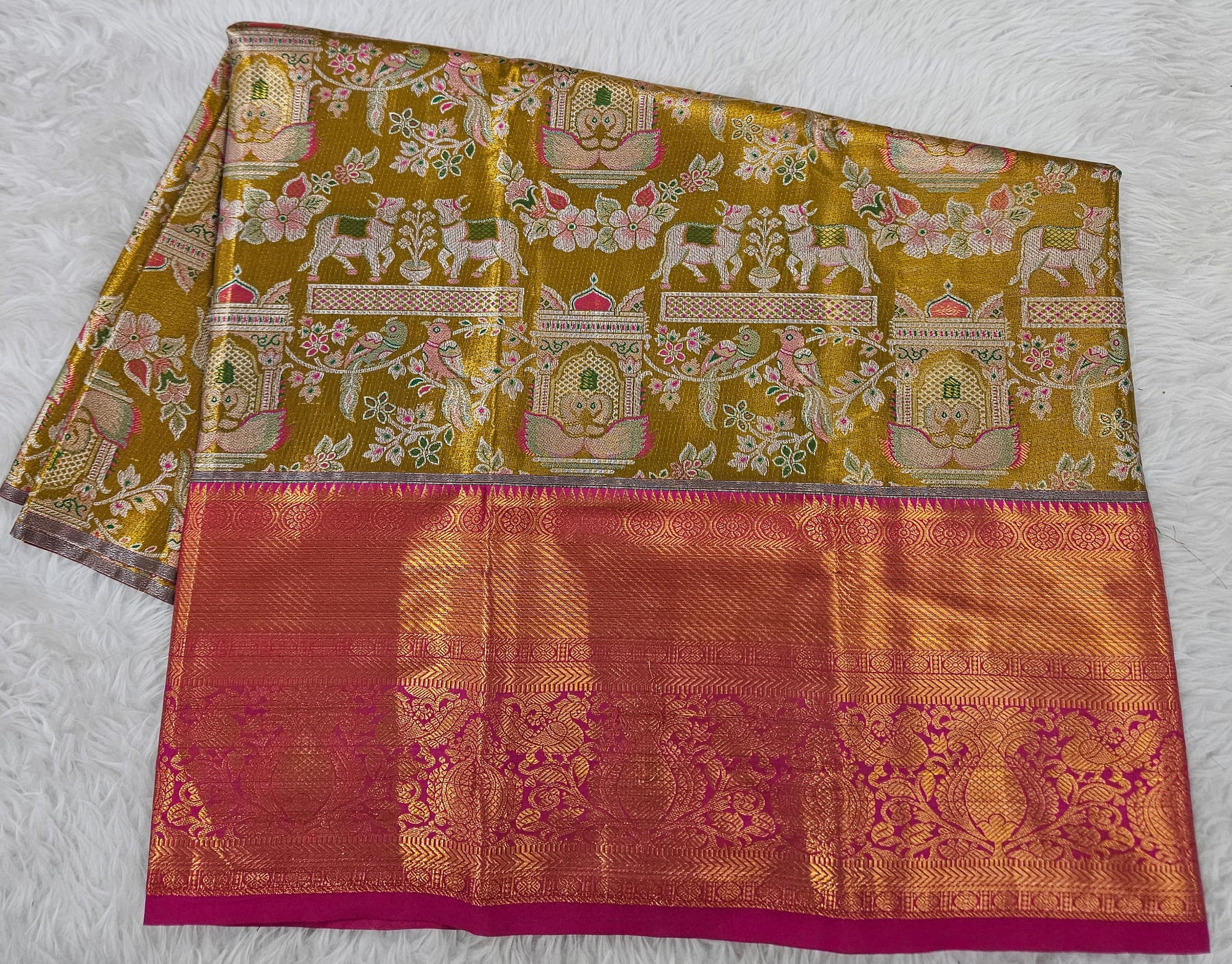 (2–5  Year) Lehenga – Unstitched (Blouse + Material)