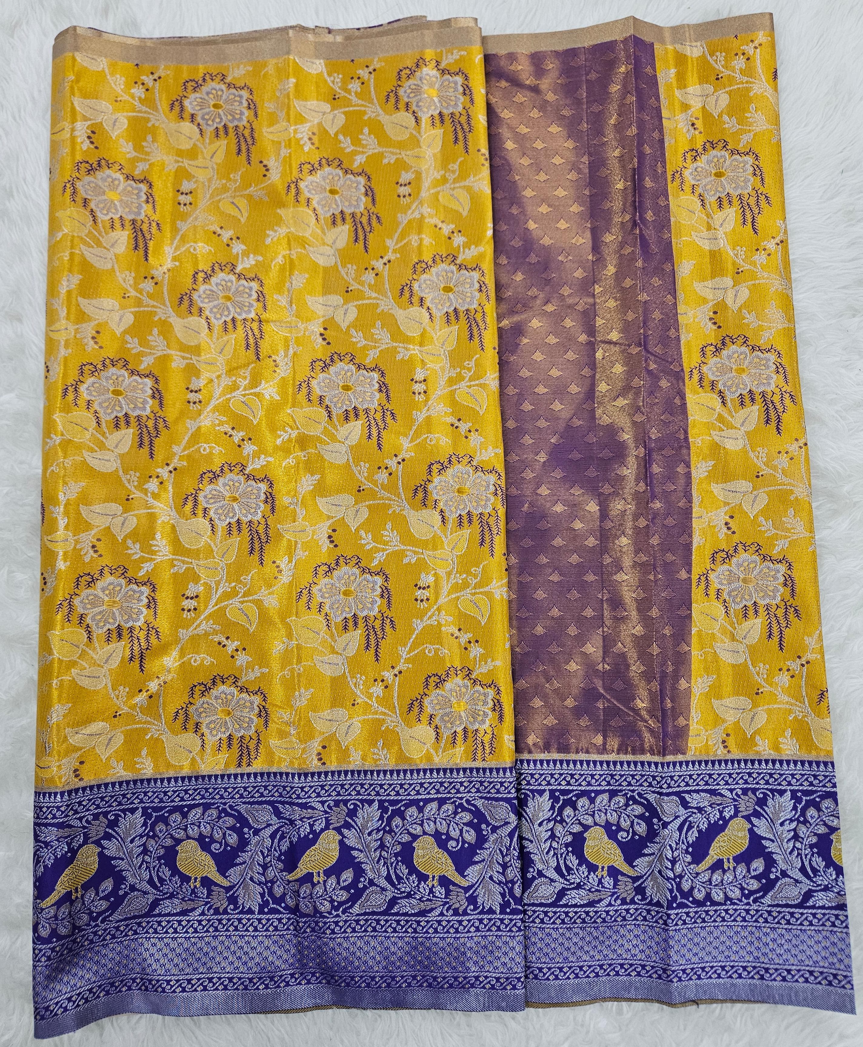 (2–5  Year) Lehenga – Unstitched (Blouse + Material)