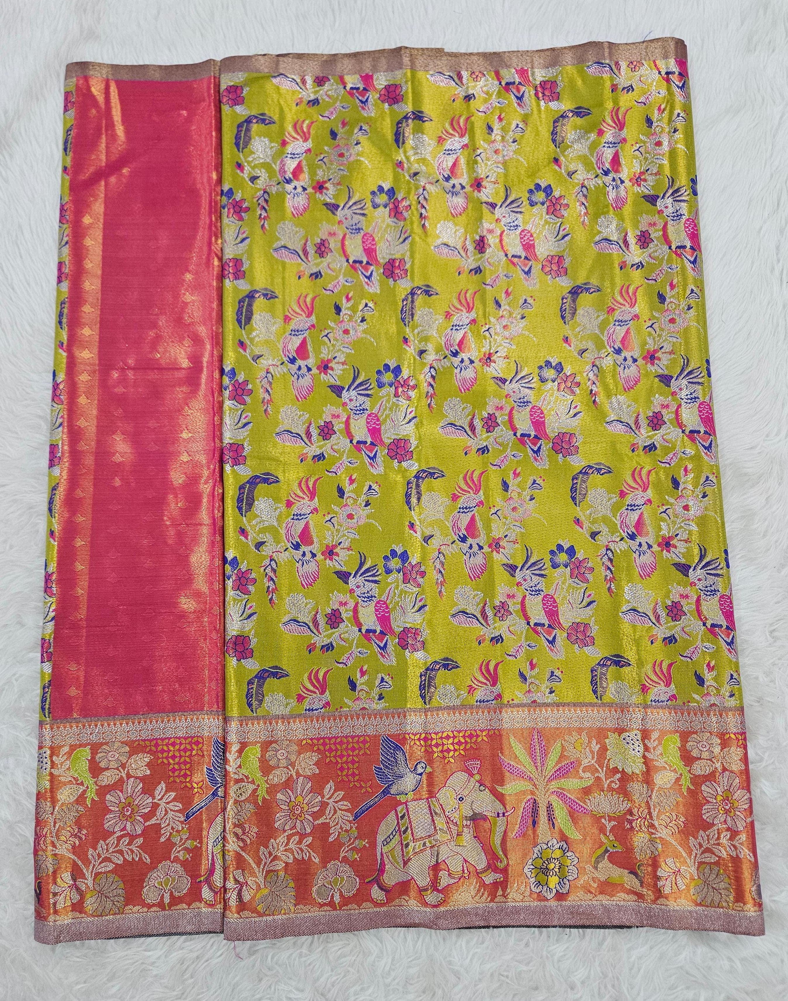 (2–5  Year) Lehenga – Unstitched (Blouse + Material)