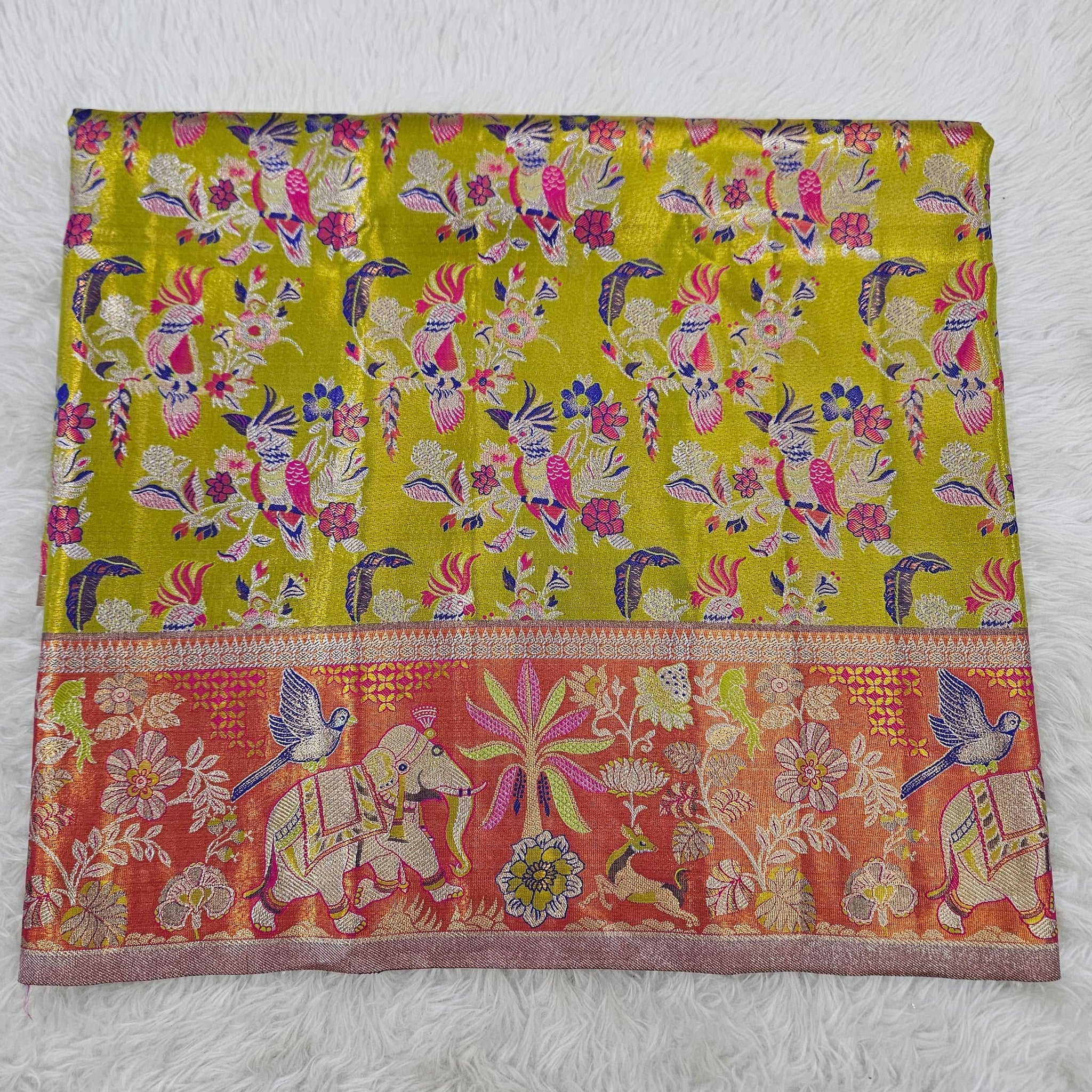 (2–5  Year) Lehenga – Unstitched (Blouse + Material)