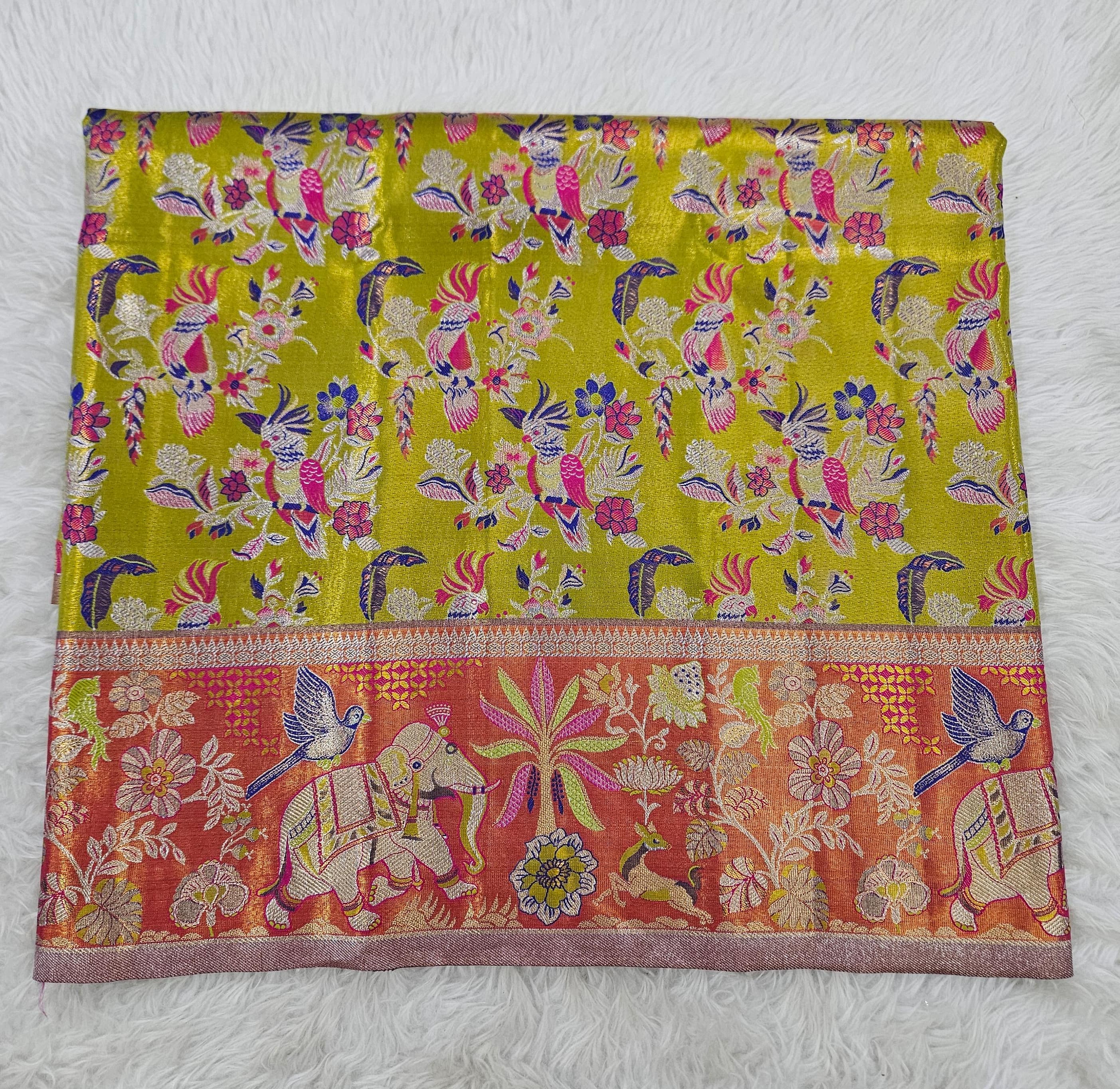 (2–5  Year) Lehenga – Unstitched (Blouse + Material)