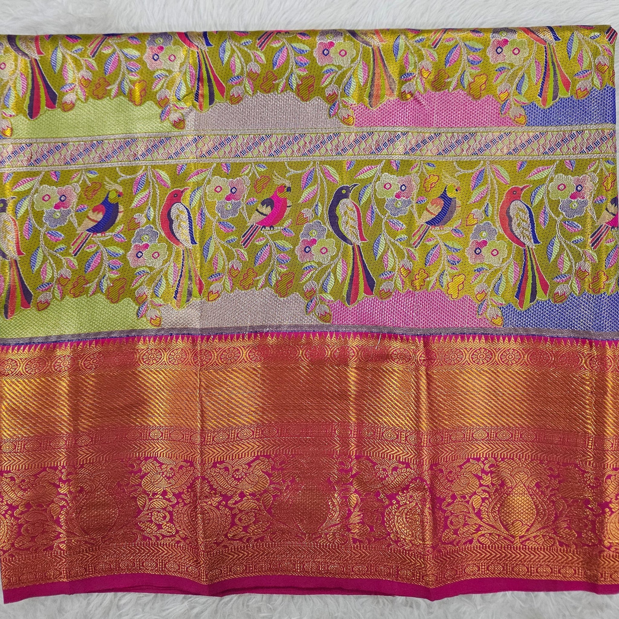 (2–5  Year) Lehenga – Unstitched (Blouse + Material)