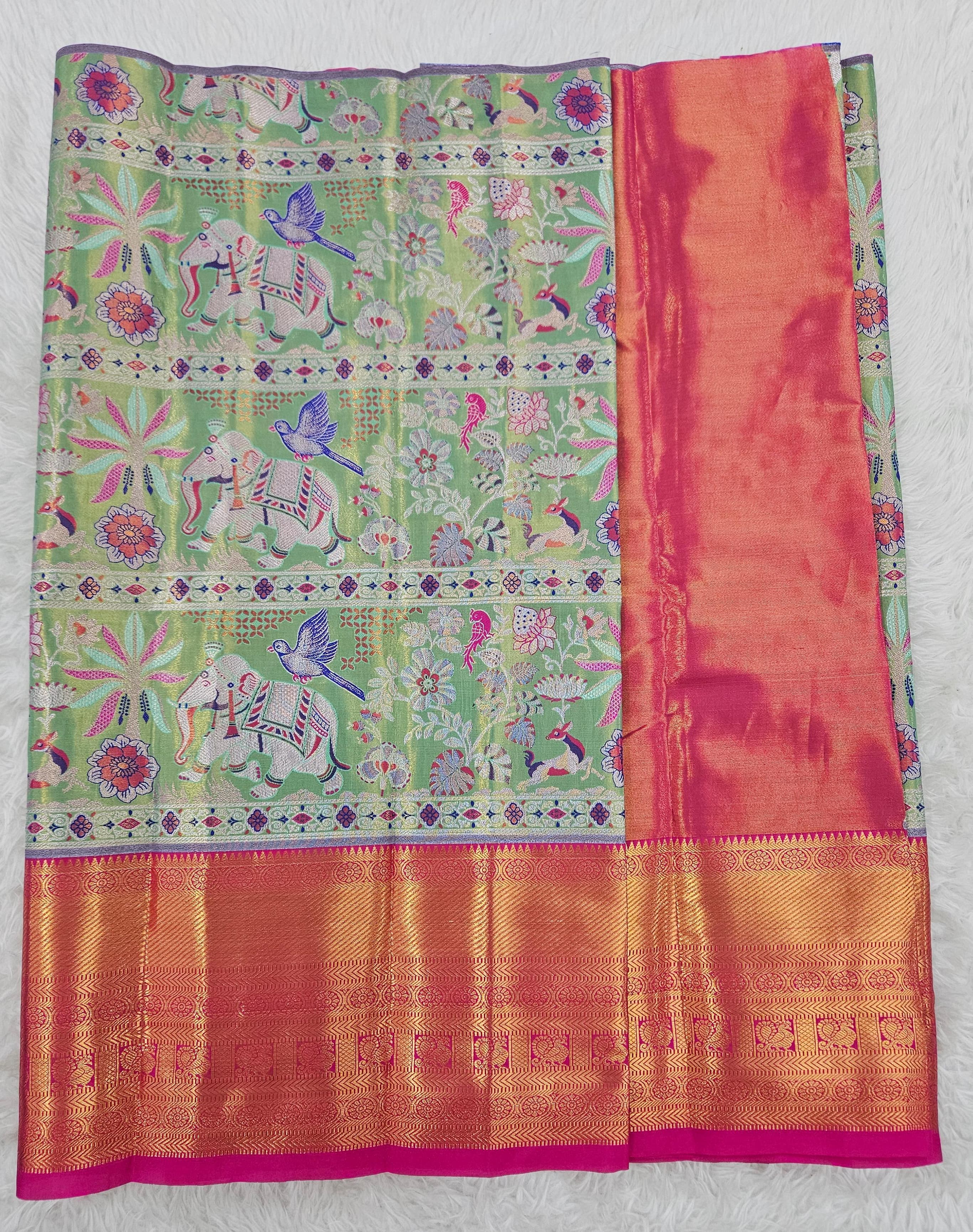 (2–5  Year) Lehenga – Unstitched (Blouse + Material)