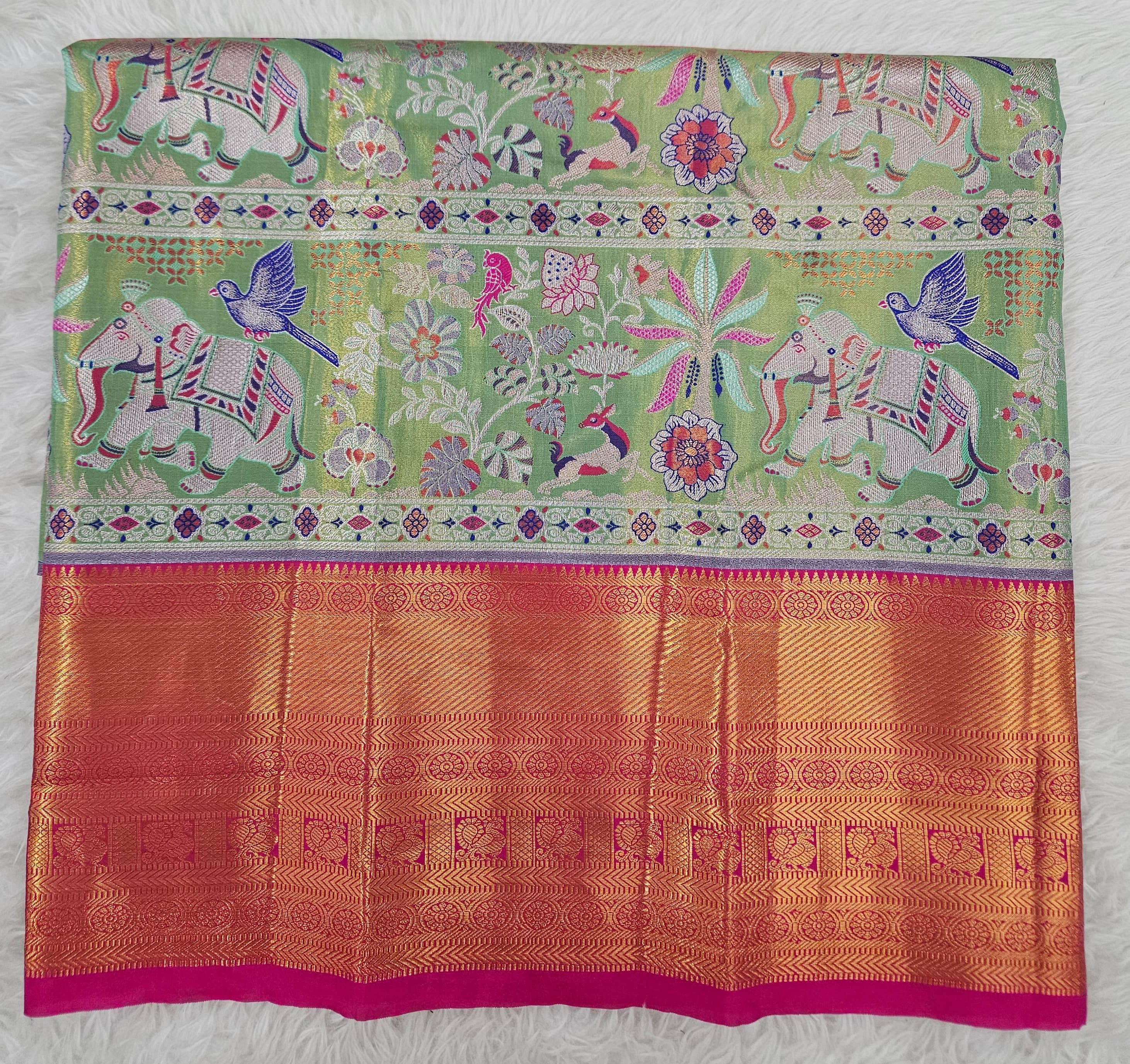 (2–5  Year) Lehenga – Unstitched (Blouse + Material)