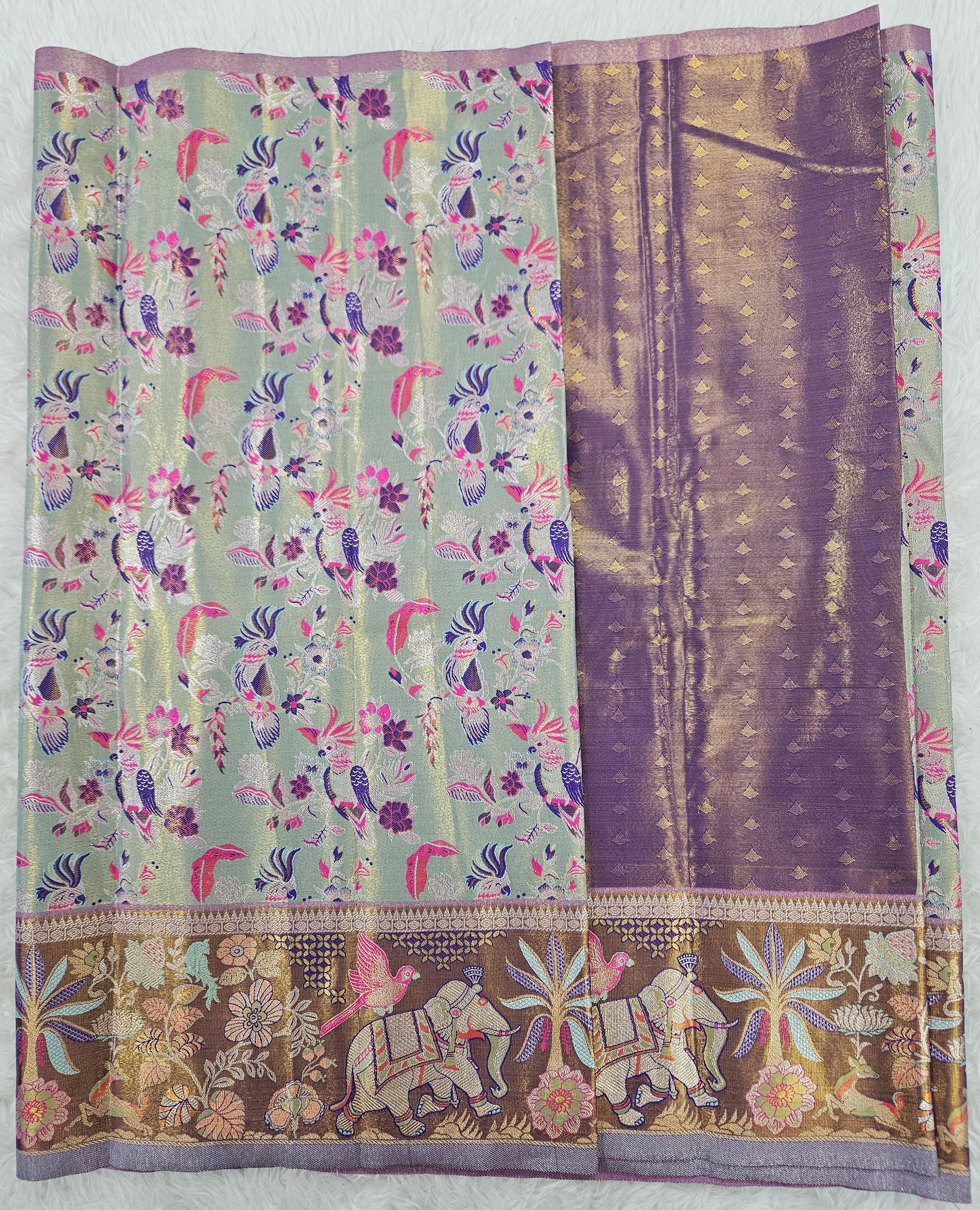 (2–5  Year) Lehenga – Unstitched (Blouse + Material)