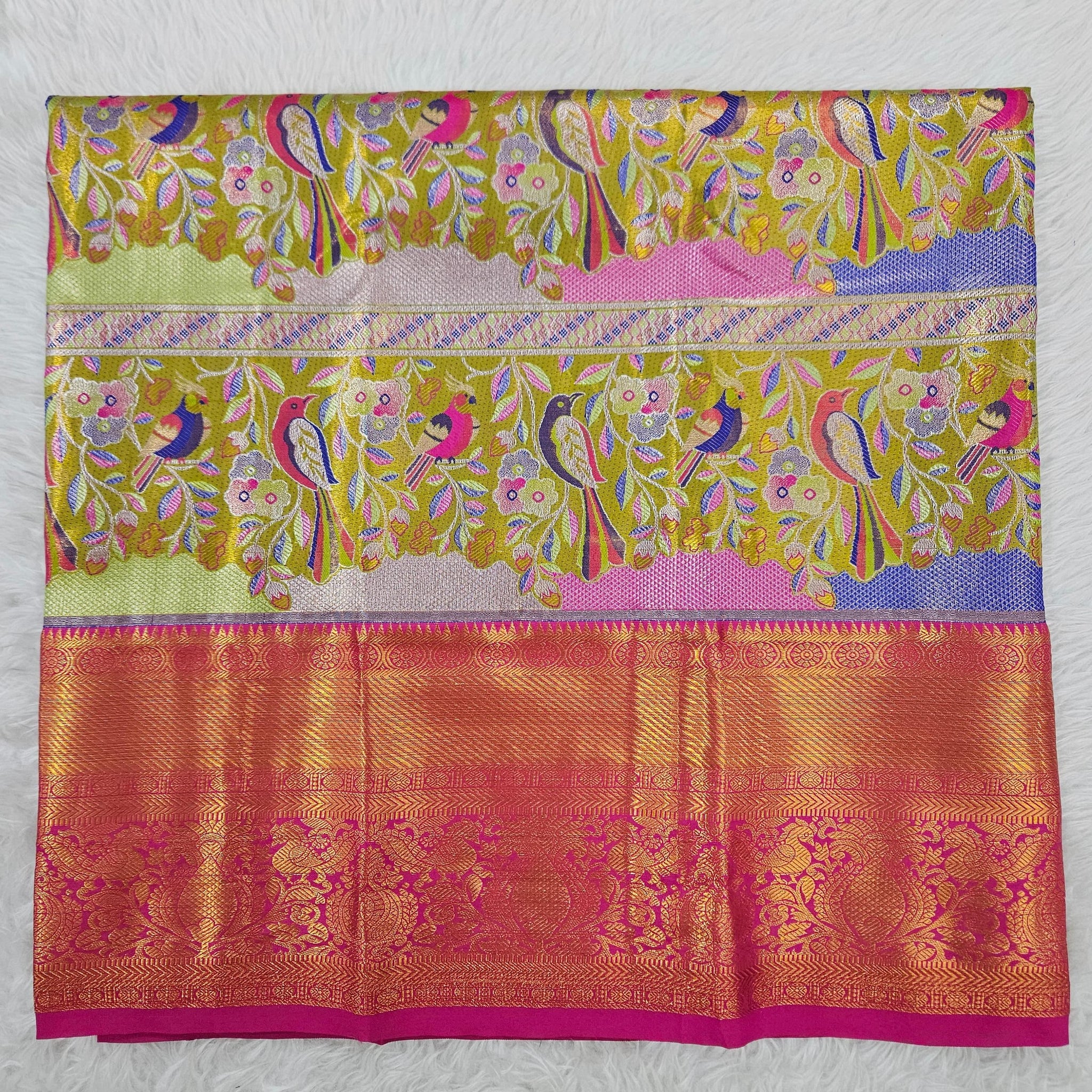 (2–5  Year) Lehenga – Unstitched (Blouse + Material)