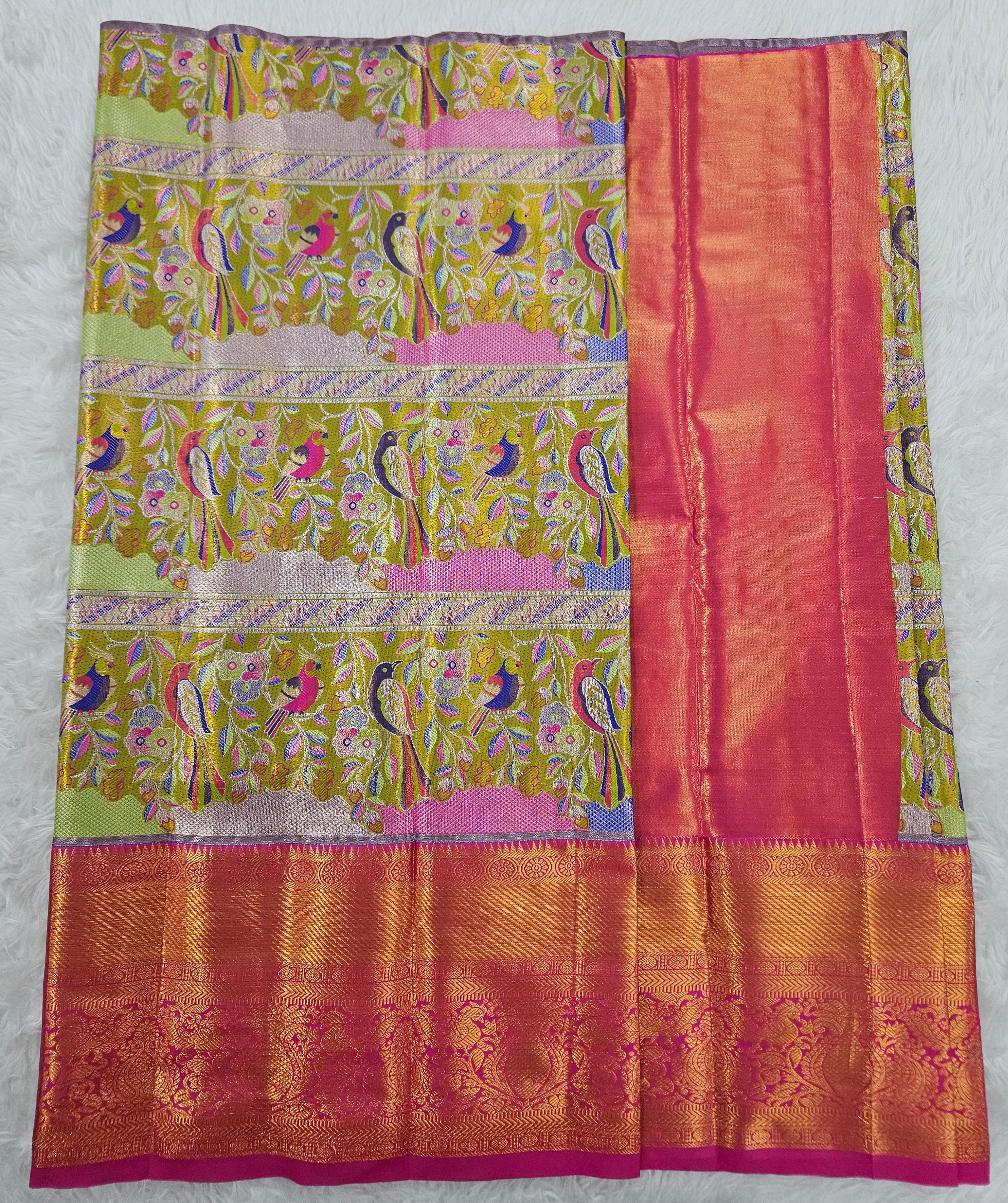 (2–5  Year) Lehenga – Unstitched (Blouse + Material)