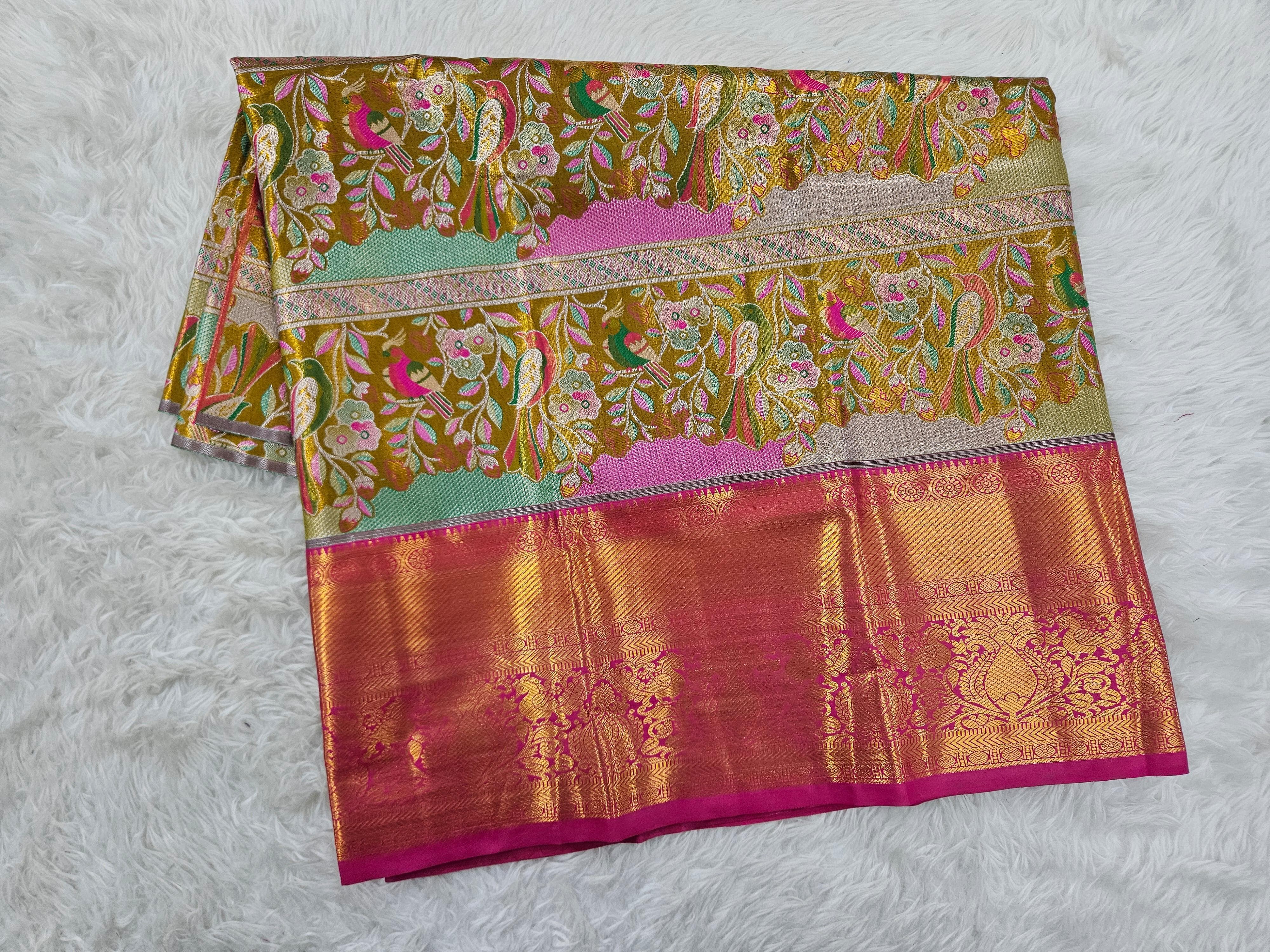 (2–5  Year) Lehenga – Unstitched (Blouse + Material)