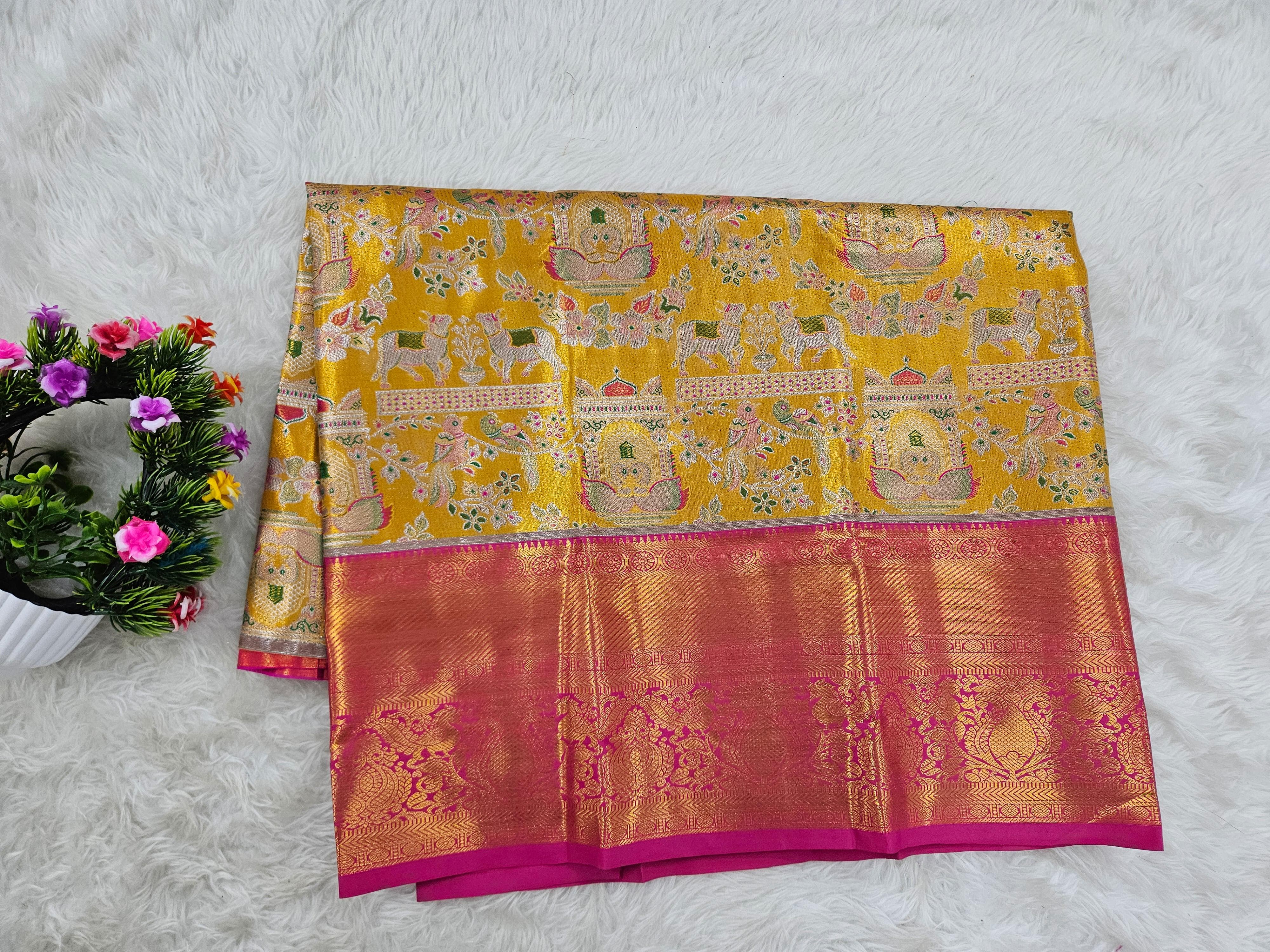 (2–5  Year) Lehenga – Unstitched (Blouse + Material)