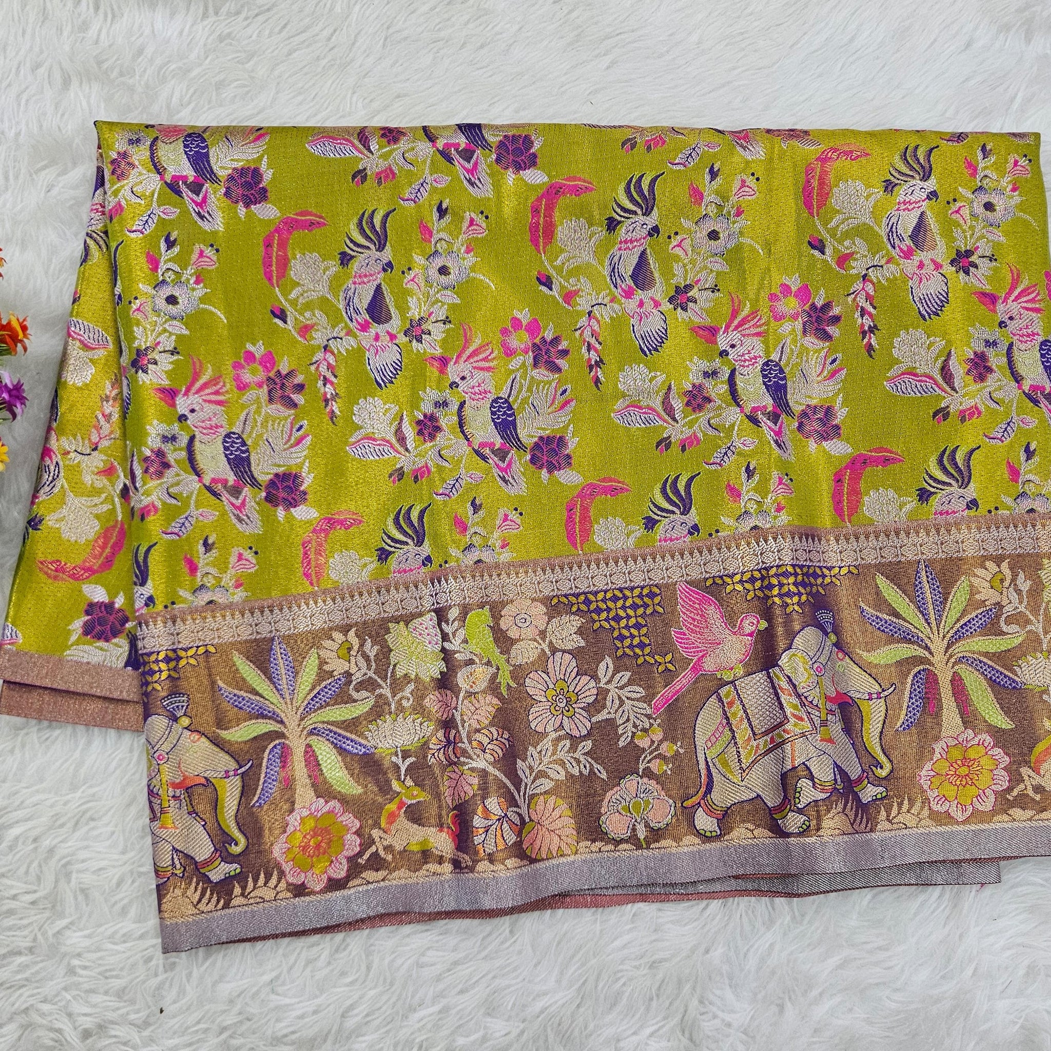 (2–5  Year) Lehenga – Unstitched (Blouse + Material)