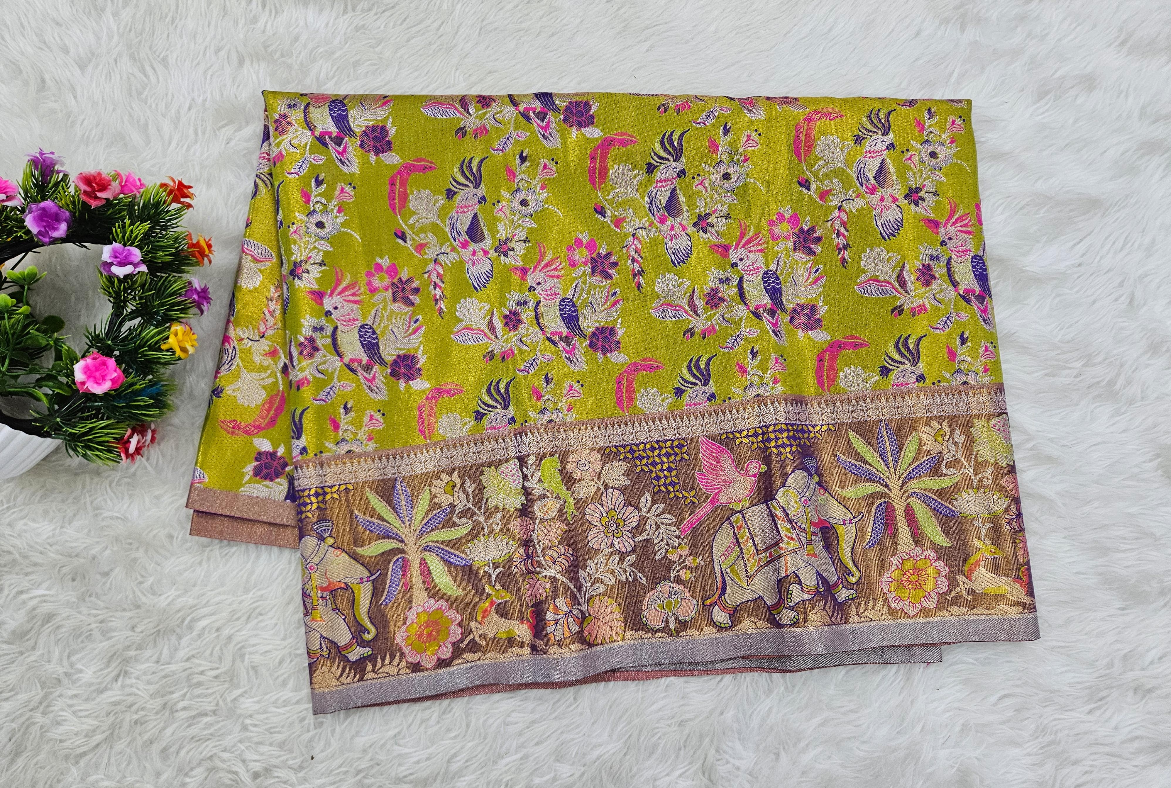 (2–5  Year) Lehenga – Unstitched (Blouse + Material)