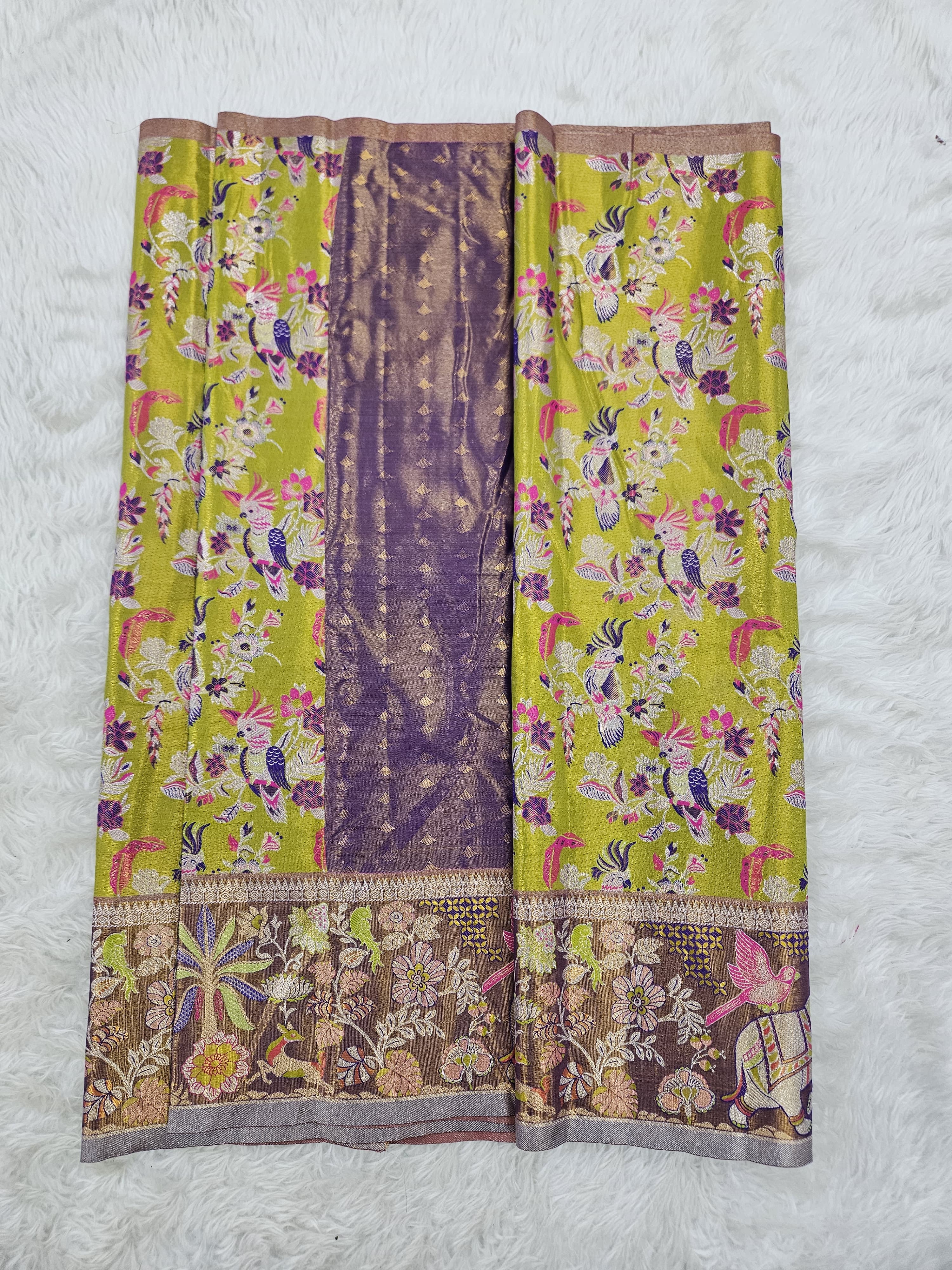 (2–5  Year) Lehenga – Unstitched (Blouse + Material)