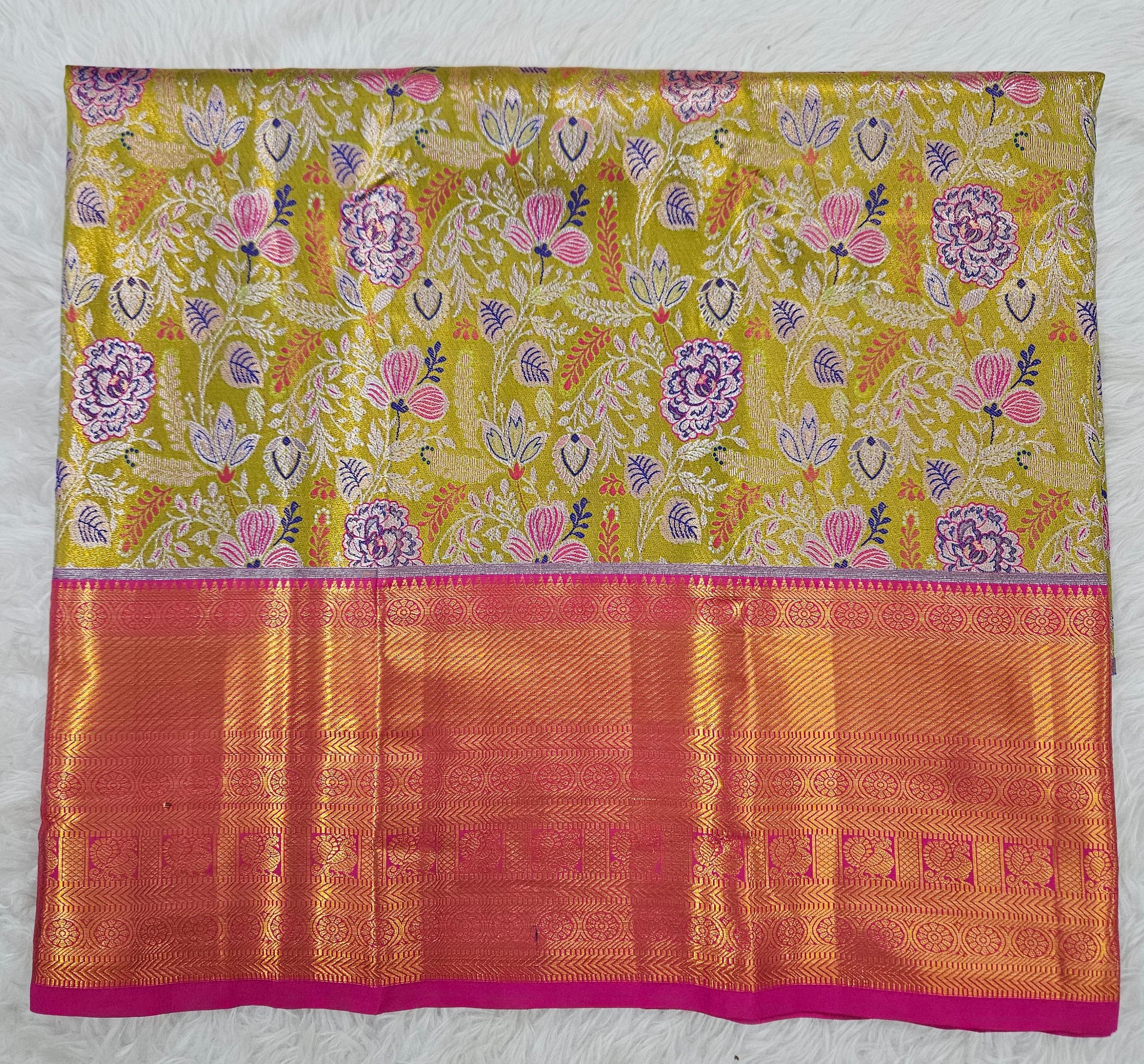 (2–5  Year) Lehenga – Unstitched (Blouse + Material)