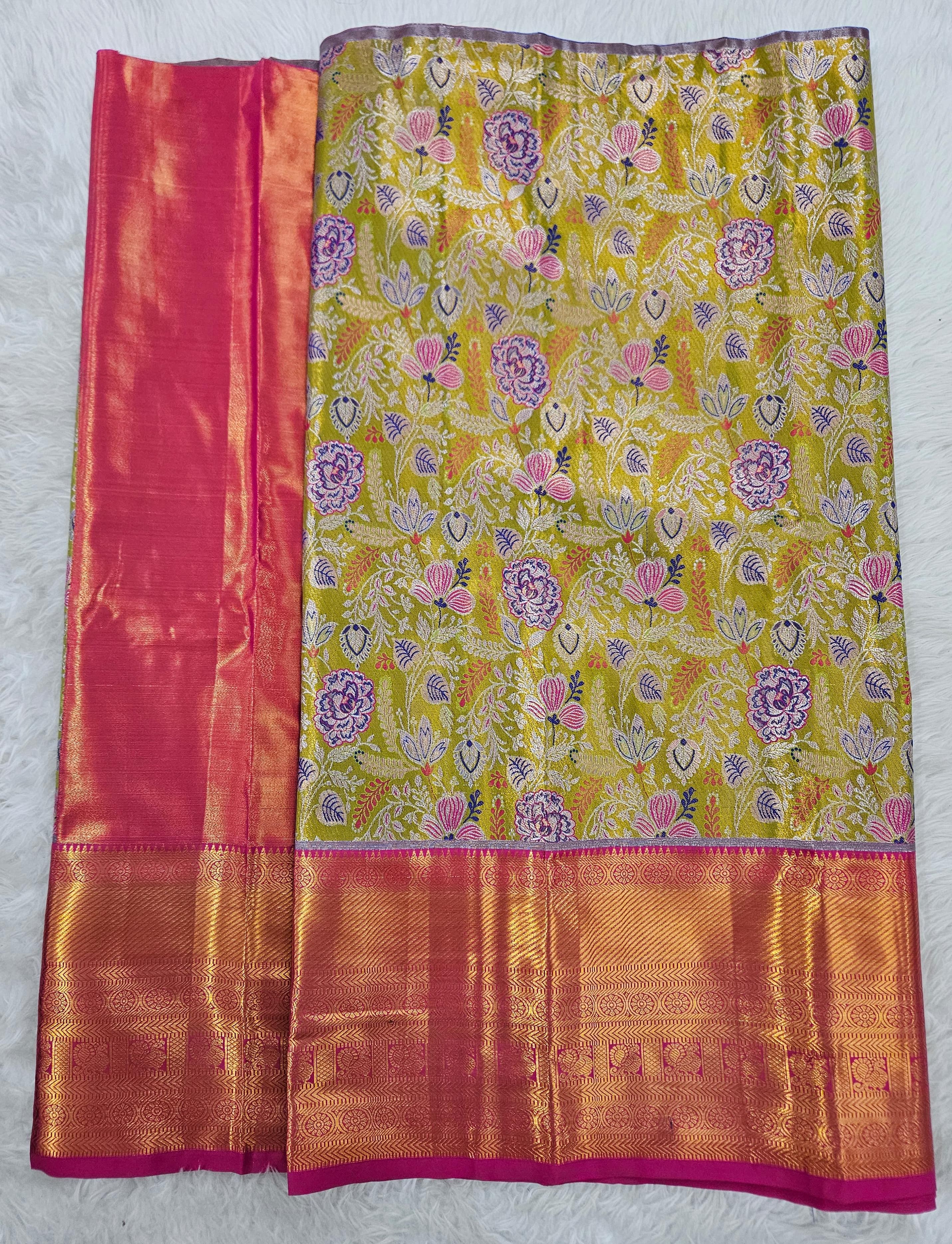 (2–5  Year) Lehenga – Unstitched (Blouse + Material)