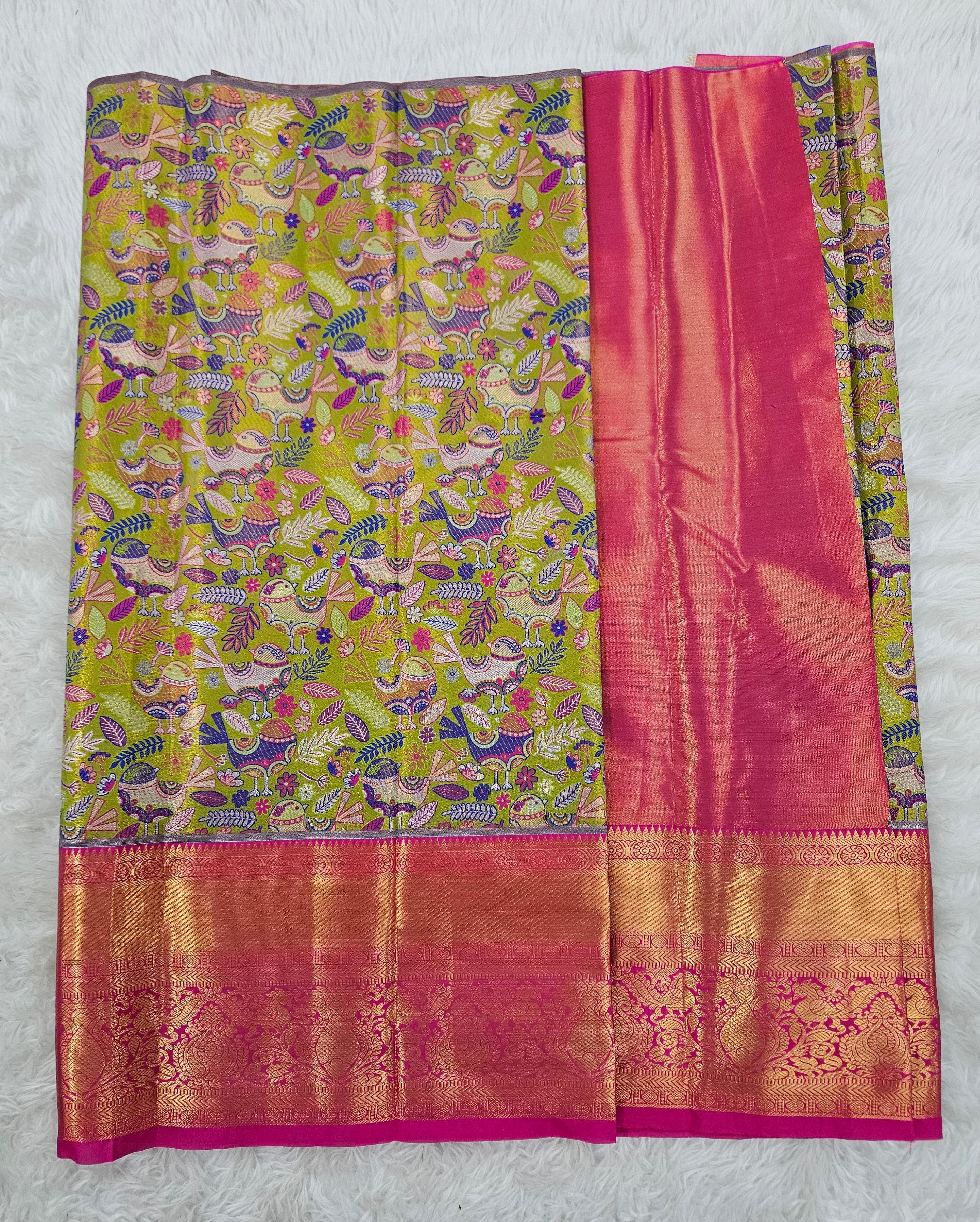 (2–5  Year) Lehenga – Unstitched (Blouse + Material)