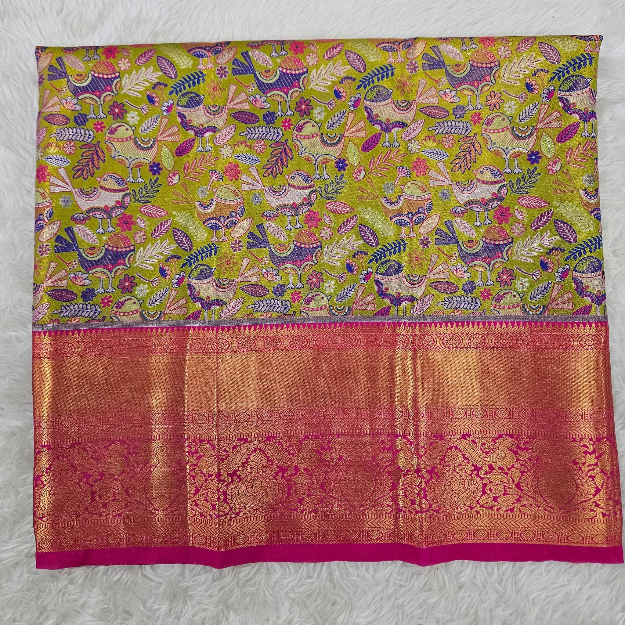 (2–5  Year) Lehenga – Unstitched (Blouse + Material)