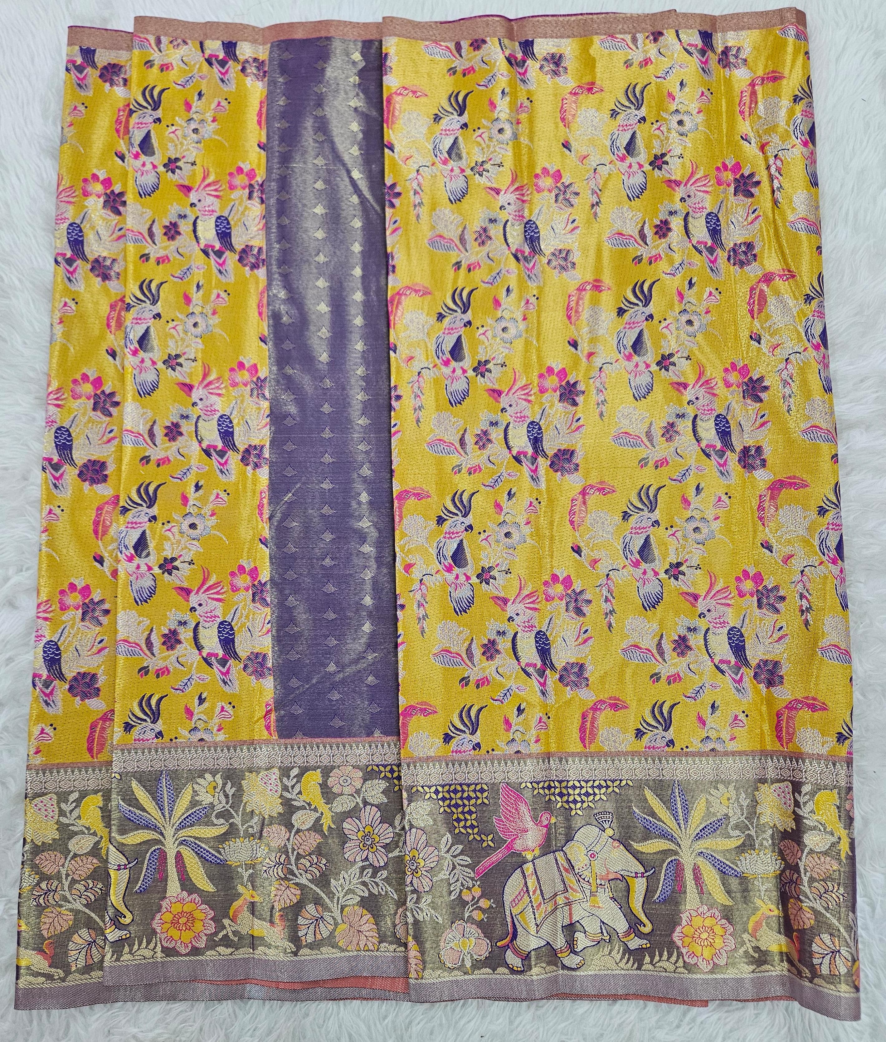 (2–5  Year) Lehenga – Unstitched (Blouse + Material)