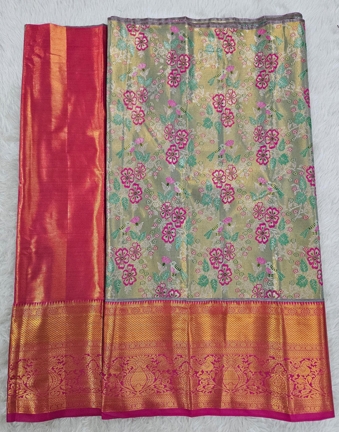 (2–5  Year) Lehenga – Unstitched (Blouse + Material)