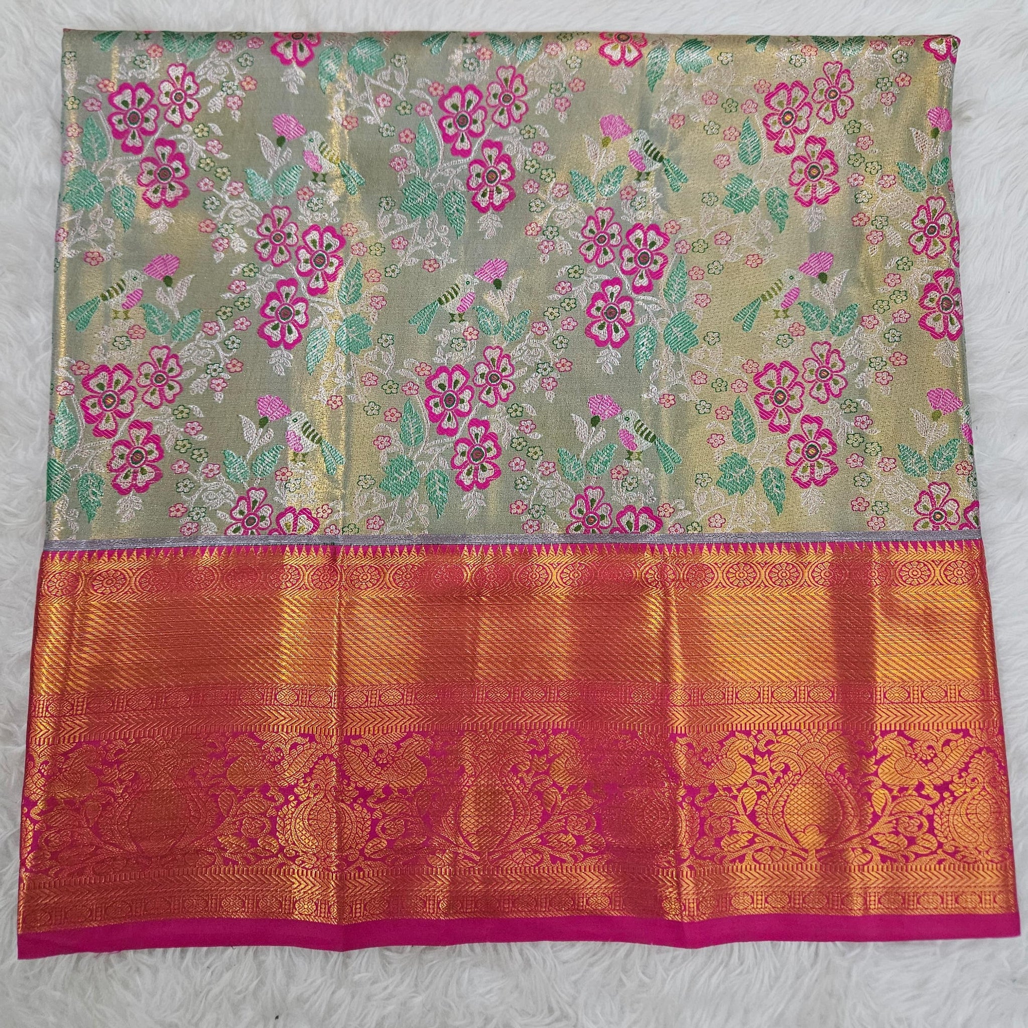 (2–5  Year) Lehenga – Unstitched (Blouse + Material)