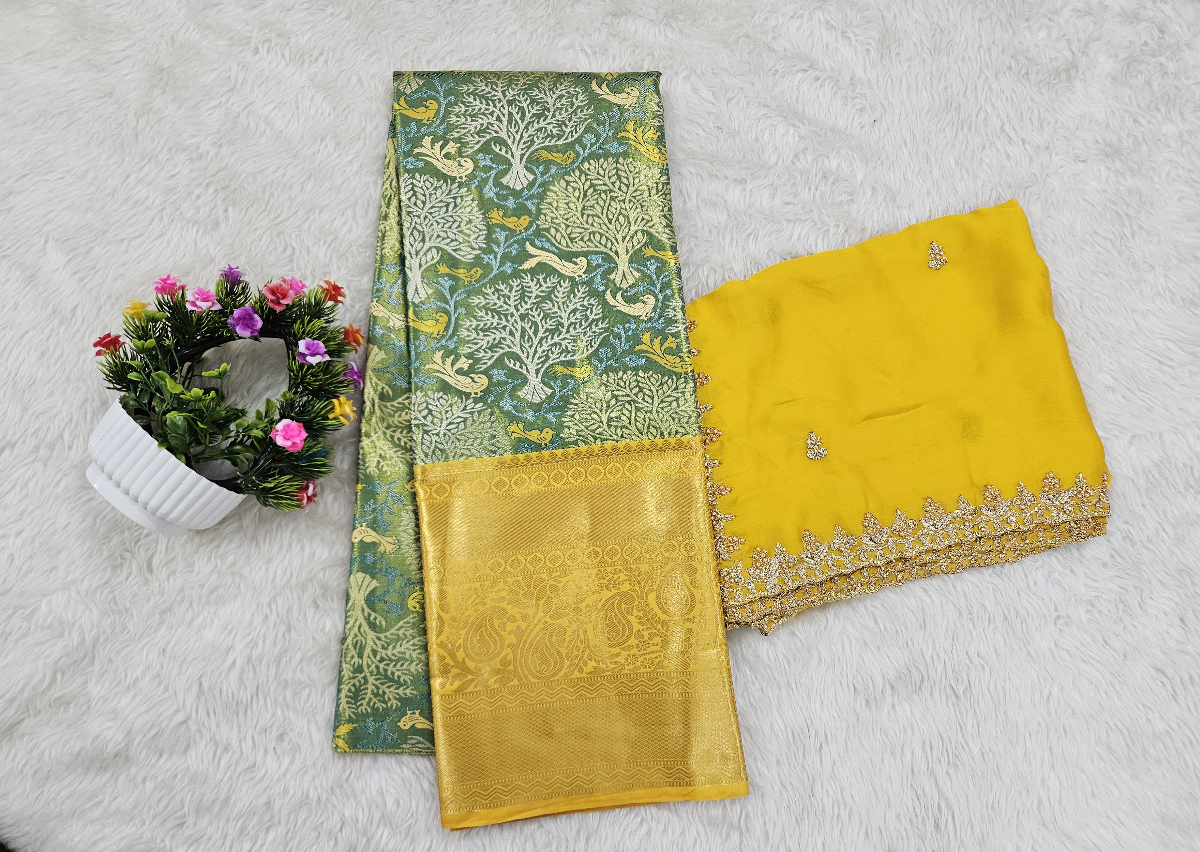 (10+ Year) Lehenga – Unstitched (Blouse + Material)