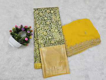 (10+ Year) Lehenga – Unstitched (Blouse + Material)