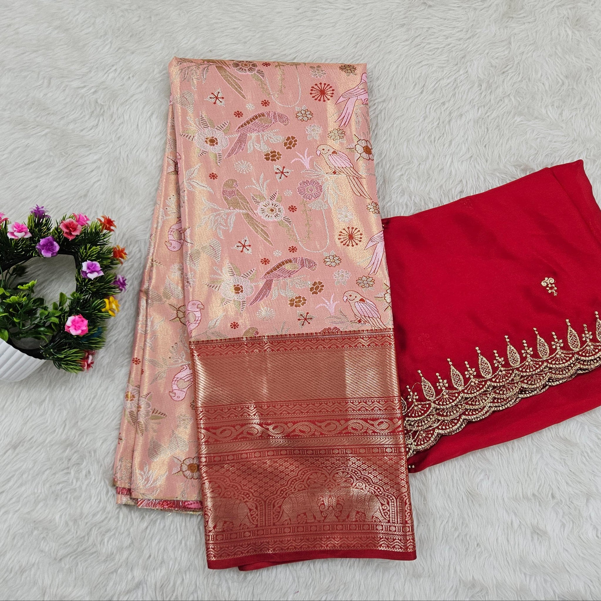 (10+ Year) Lehenga – Unstitched (Blouse + Material)