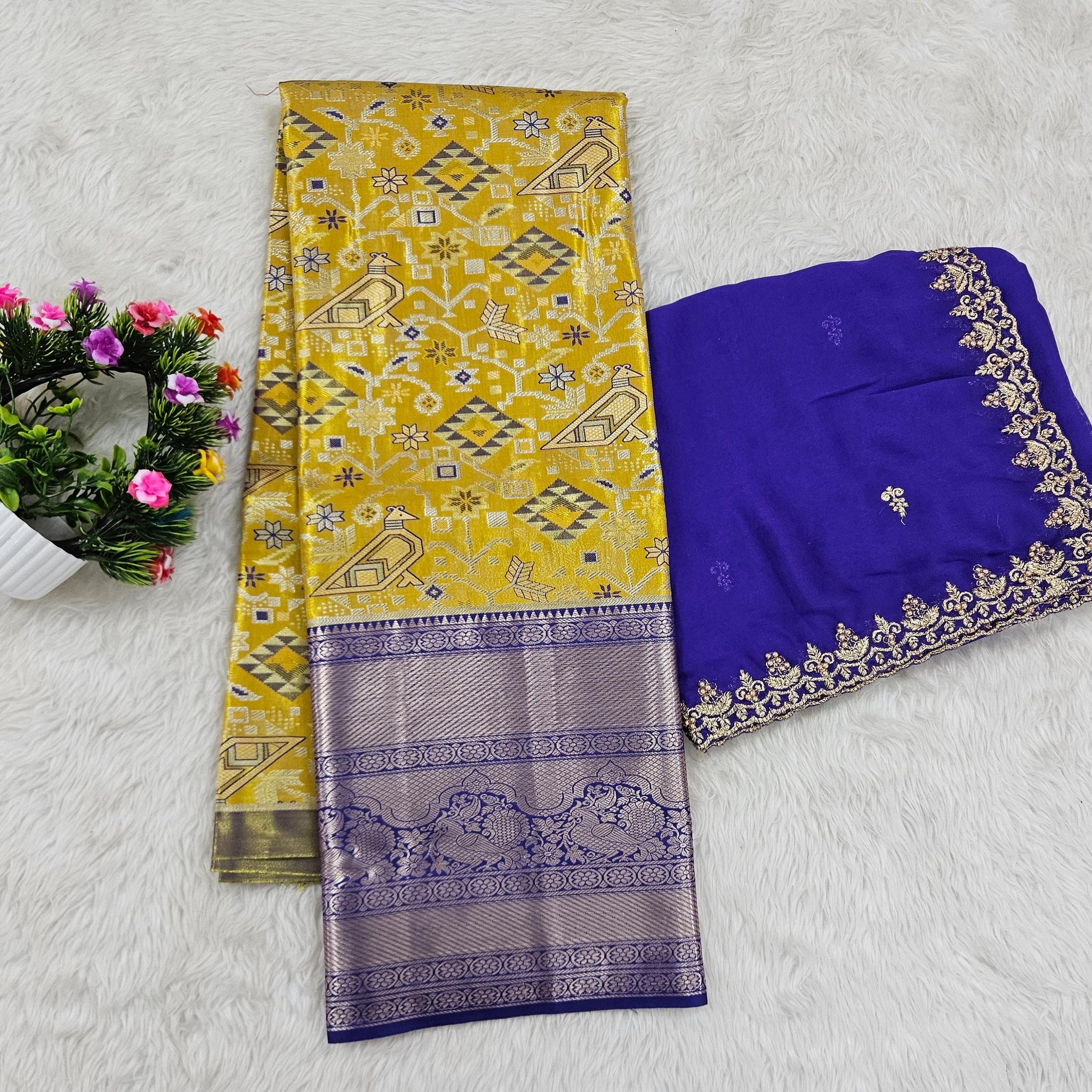 (10+ Year) Lehenga – Unstitched (Blouse + Material)