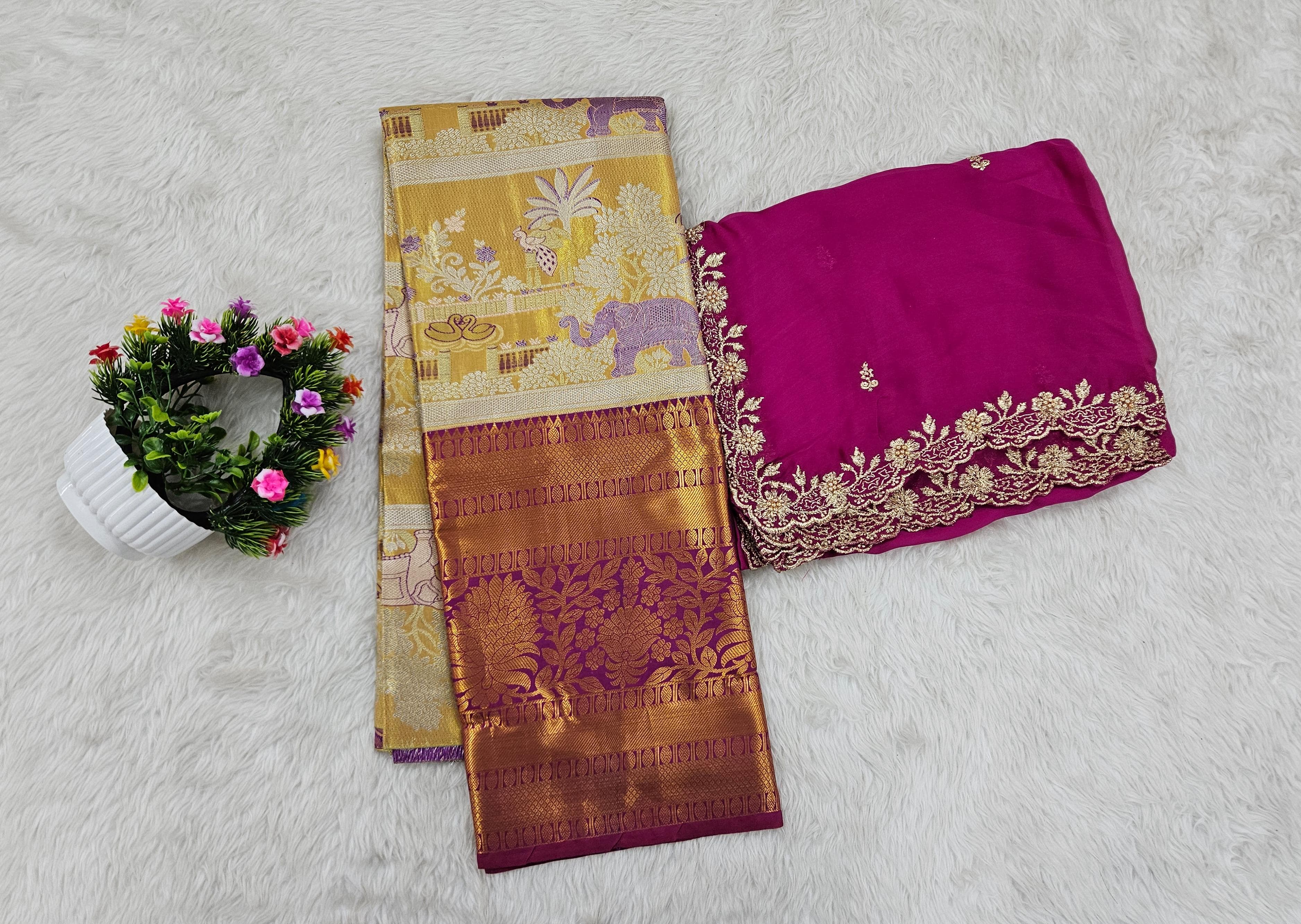 (10+ Year) Lehenga – Unstitched (Blouse + Material)