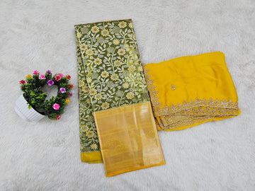 (10+ Year) Lehenga – Unstitched (Blouse + Material)