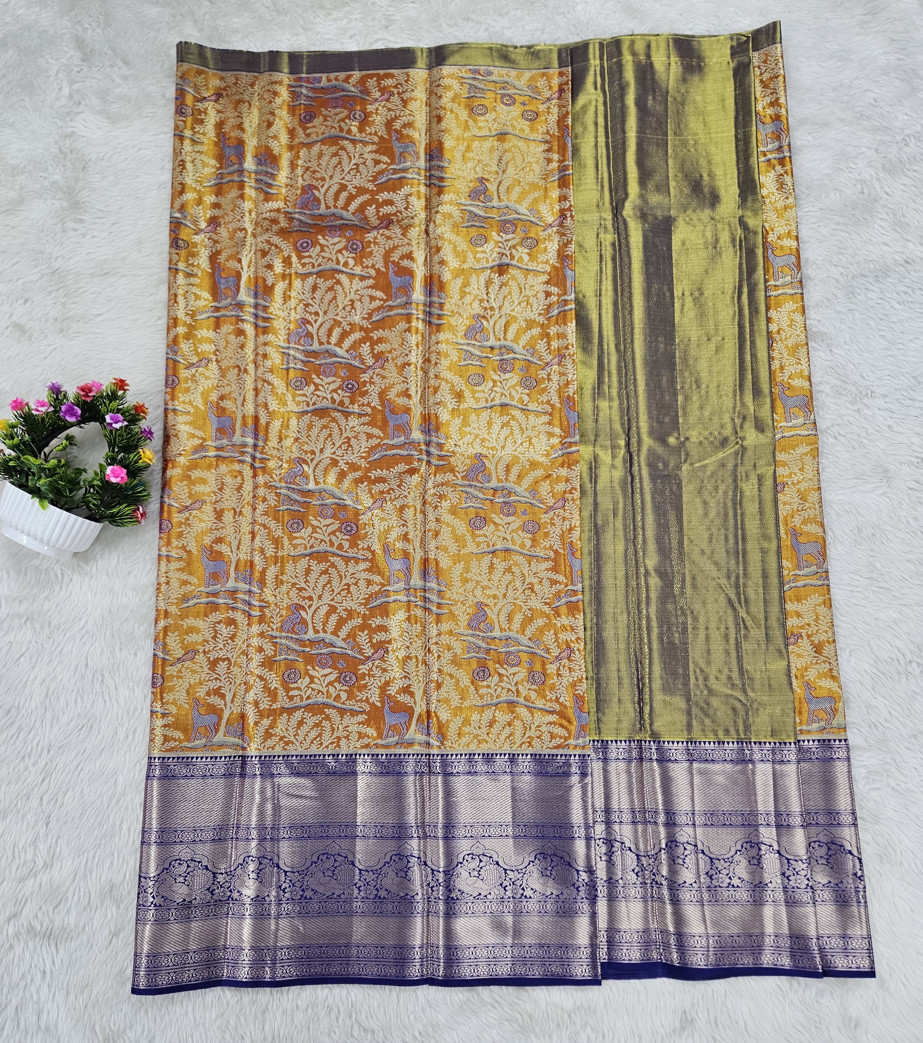 (10+ Year) Lehenga – Unstitched (Blouse + Material)